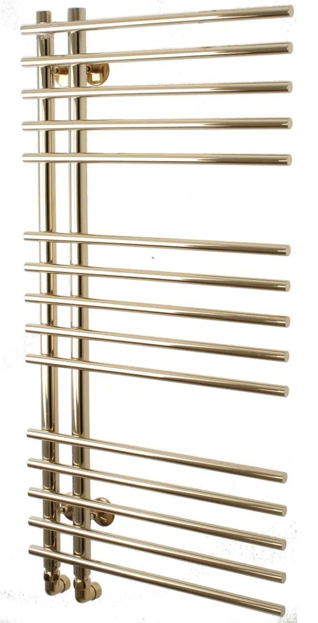 Изображение товара Полотенцесушитель водяной лестница Domoterm Полотенцесушитель водяной гамма п15 70x1000 54x100 см 1/2" нержавеющая сталь цвет золото