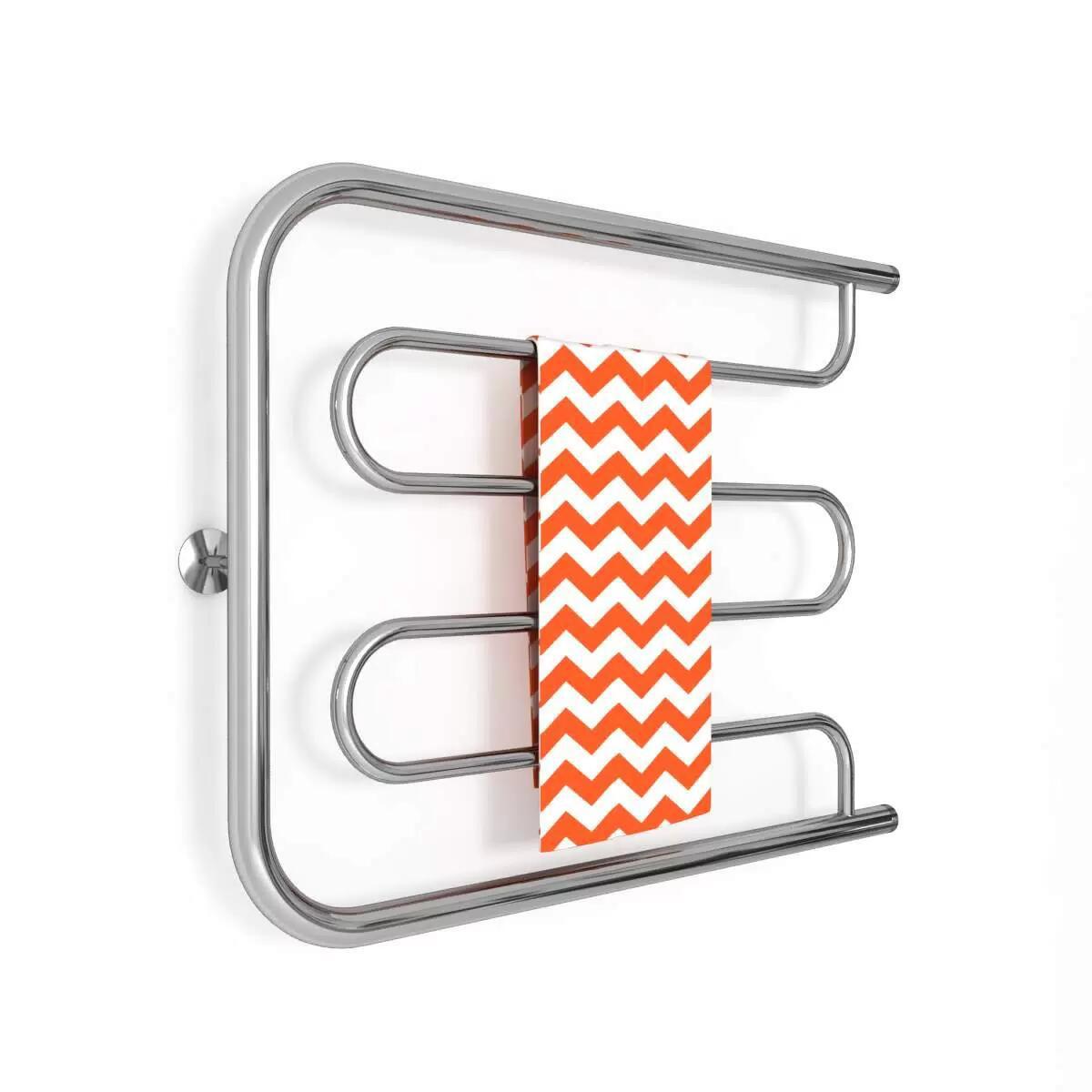 Изображение товара Водяной полотенцесушитель Zigzag Фокстрот D 80x60 см нержавеющая сталь 1"