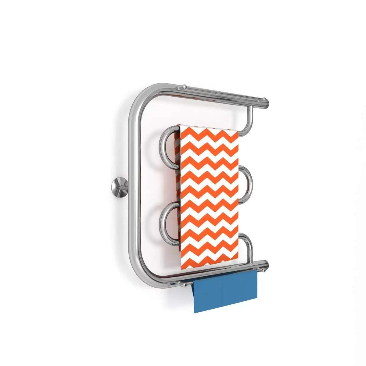 Изображение товара Водяной полотенцесушитель Zigzag Фокстрот D 50x50 см нержавеющая сталь