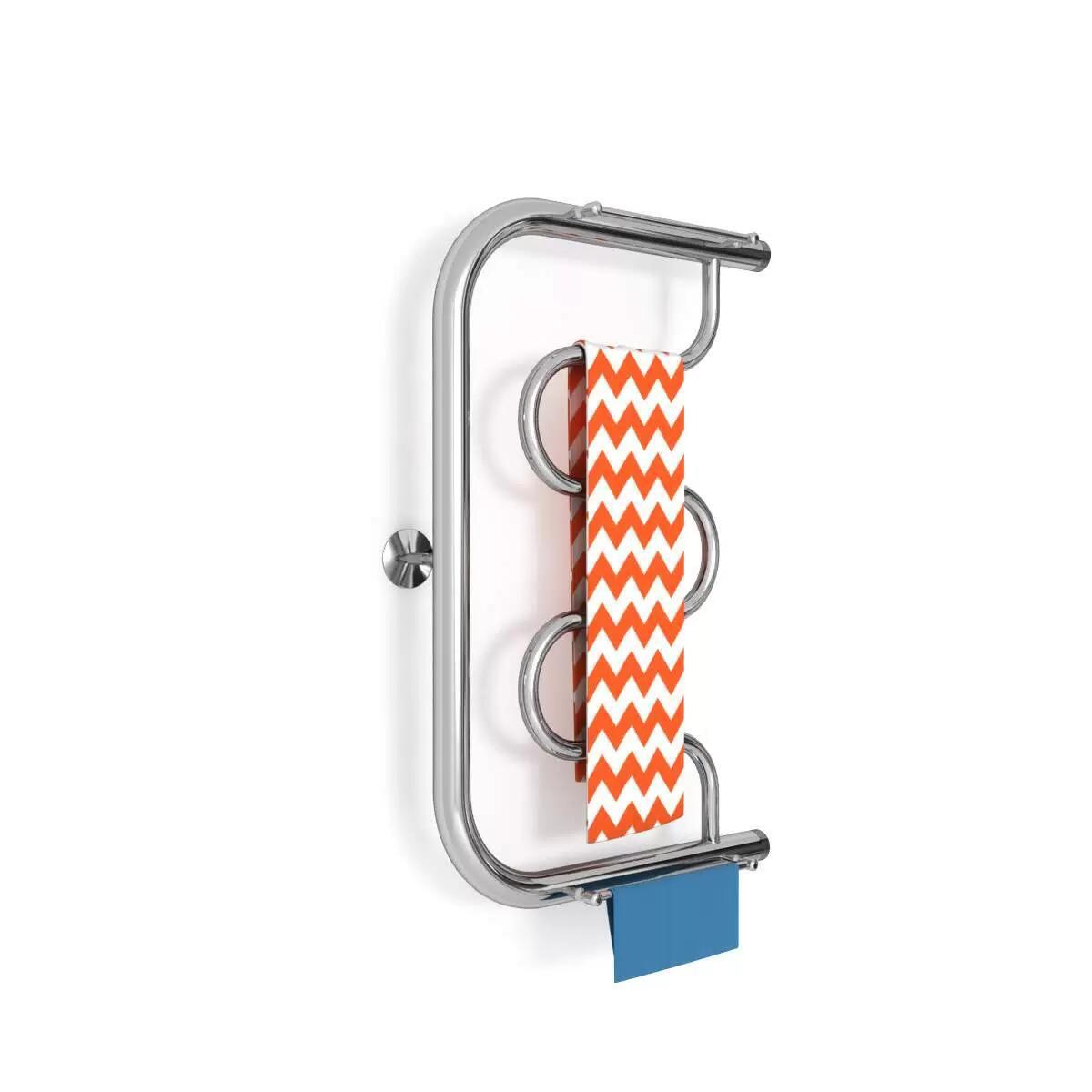 Изображение товара Водяной полотенцесушитель Zigzag D с полками 600x400 мм нержавеющая сталь Россия