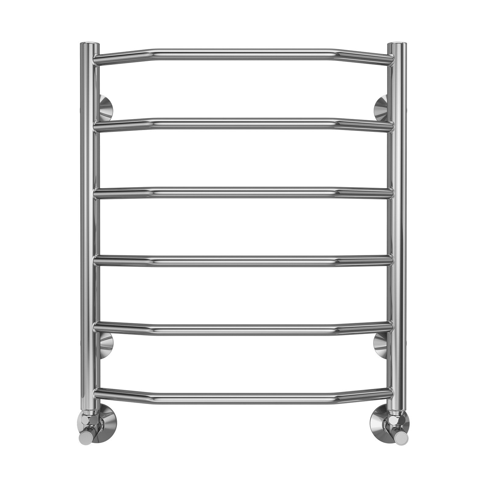 Изображение товара Полотенцесушитель водяной лестница Terminus Виктория П6 53.2x60 см 1/2" нержавеющая сталь цвет серебро