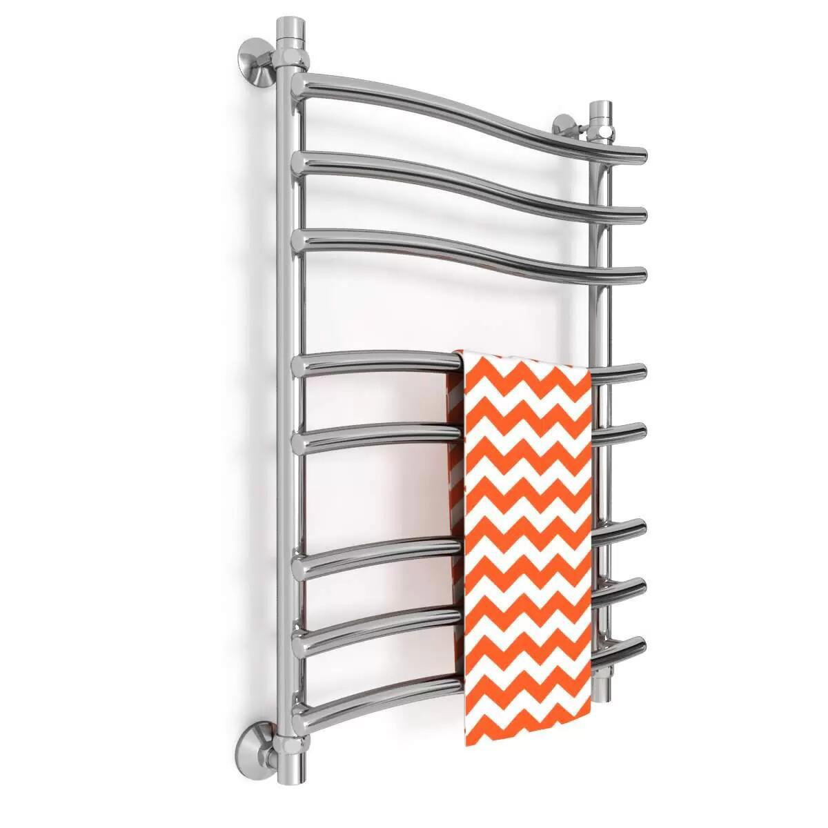 Изображение товара Водяной полотенцесушитель Zigzag I Ultra 50x80 см нержавеющая сталь серебро