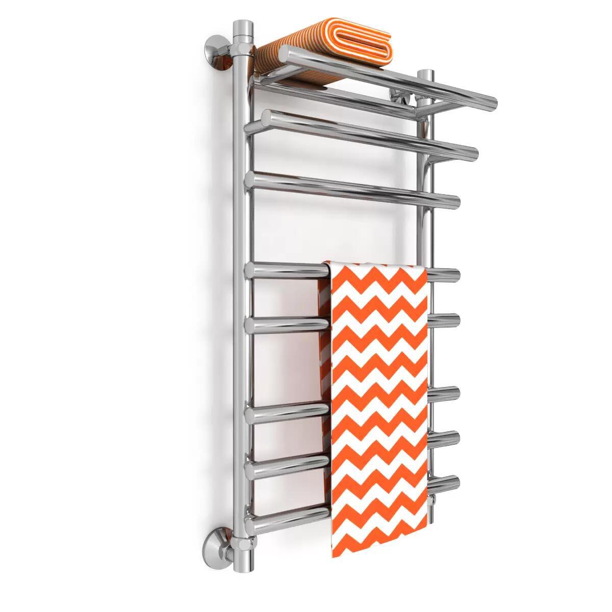 Изображение товара Водяной полотенцесушитель с полкой Zigzag F Ultra 40x80 см