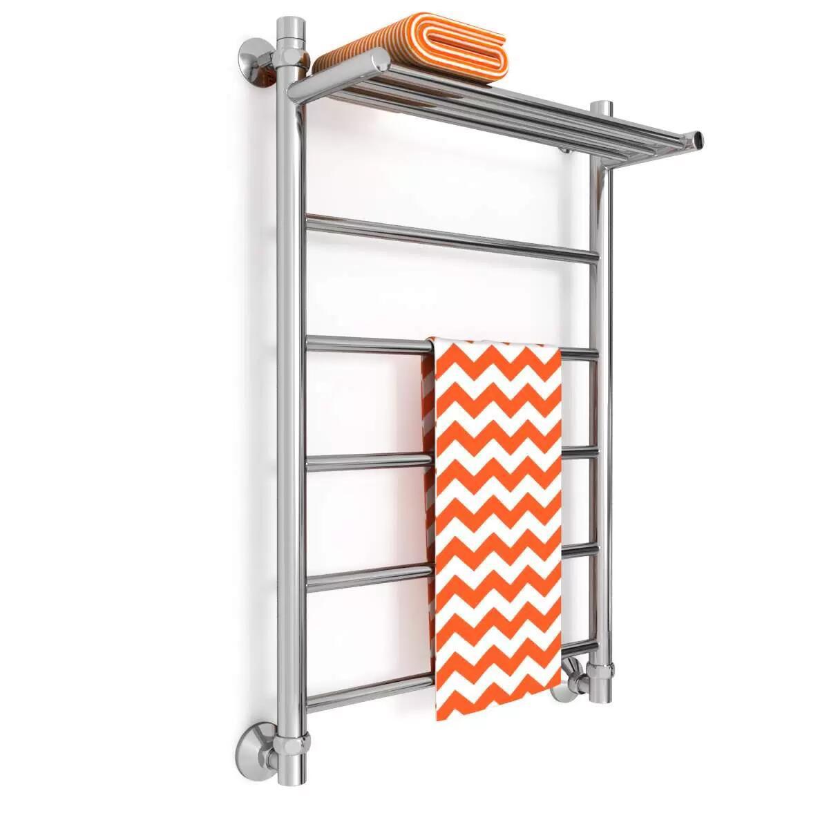 Изображение товара Водяной полотенцесушитель Zigzag F 50x80 см с полкой и универсальной подводкой