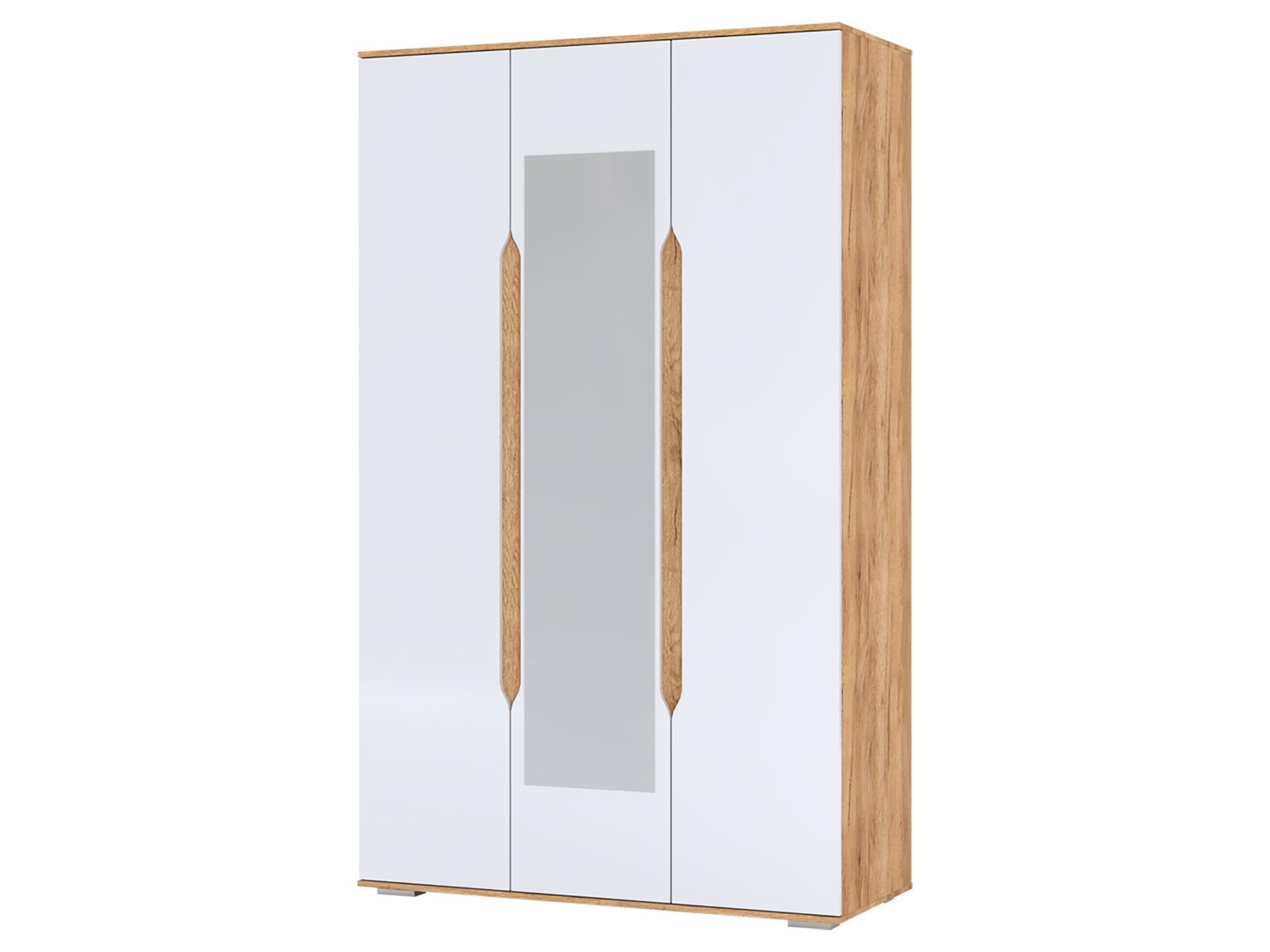 Изображение товара Шкаф распашной Валирия из ЛДСП и МДФ 120x50x220 см, белый глянец