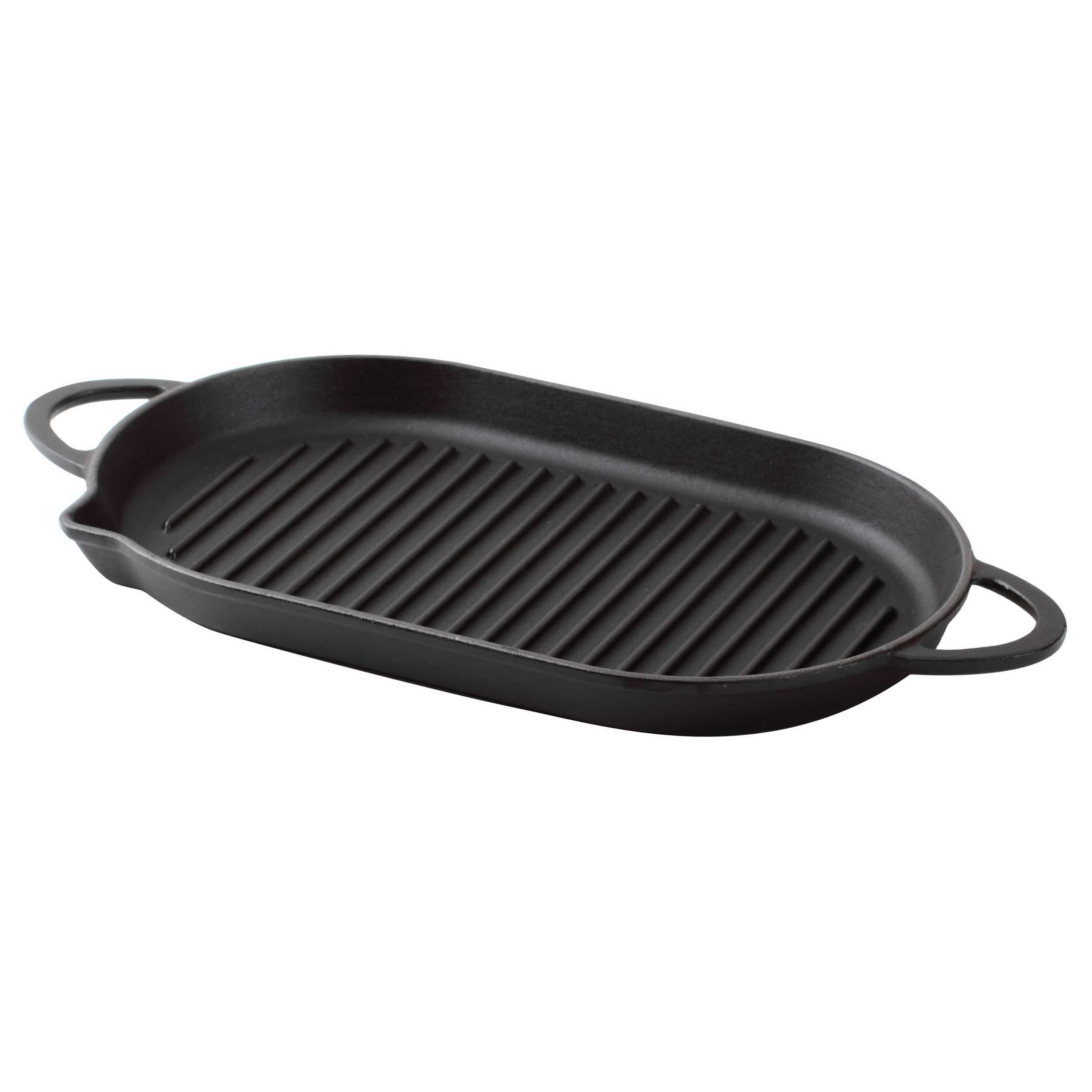 Изображение товара Сковорода гриль Korting K 1133 20 см без крышки чугун цвет черный