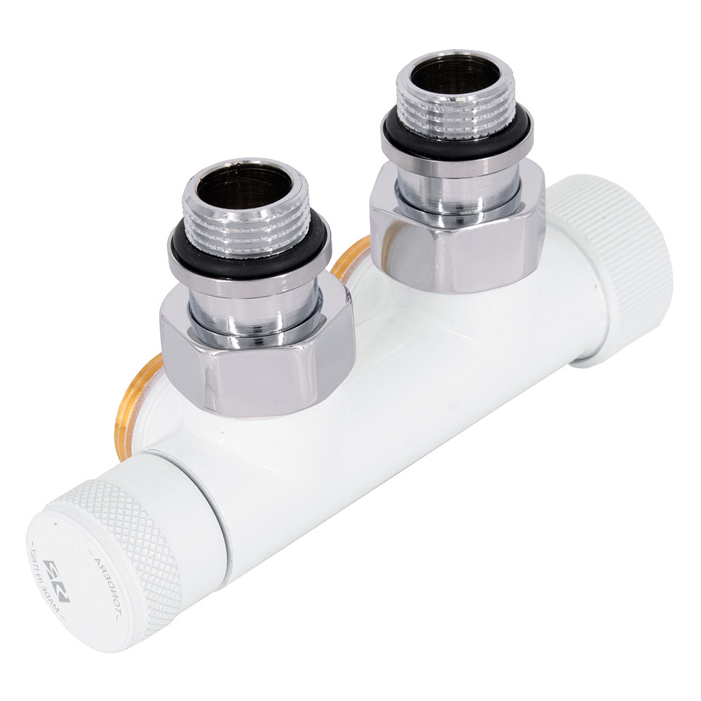 Изображение товара Узел нижнего подключения термостатический SR Rubinetterie угловой правый 1/2"х3/4" белый