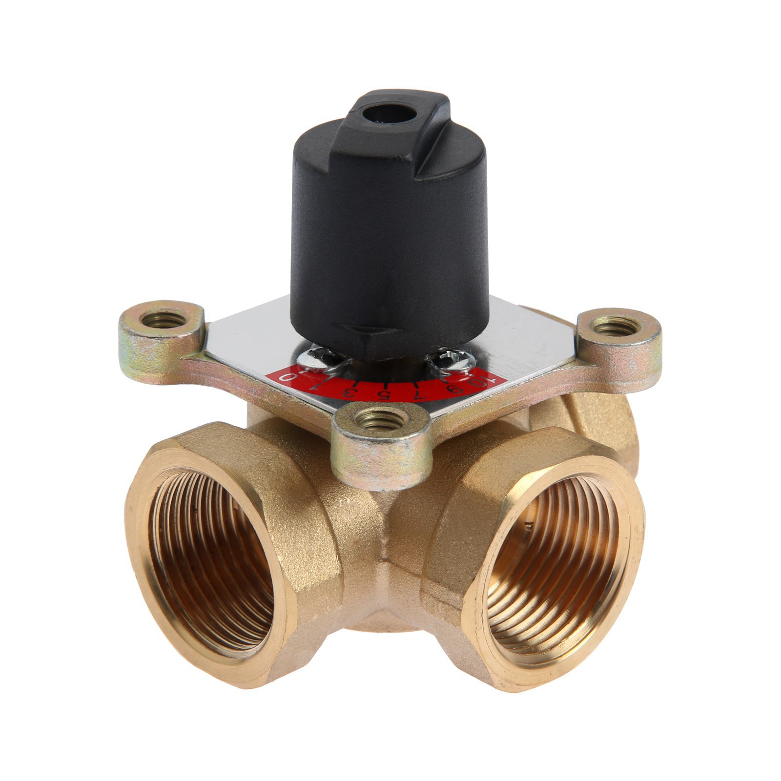 Изображение товара Термоклапан Tim BL3804 1" трехходовой поворотный для отопления и ГВС