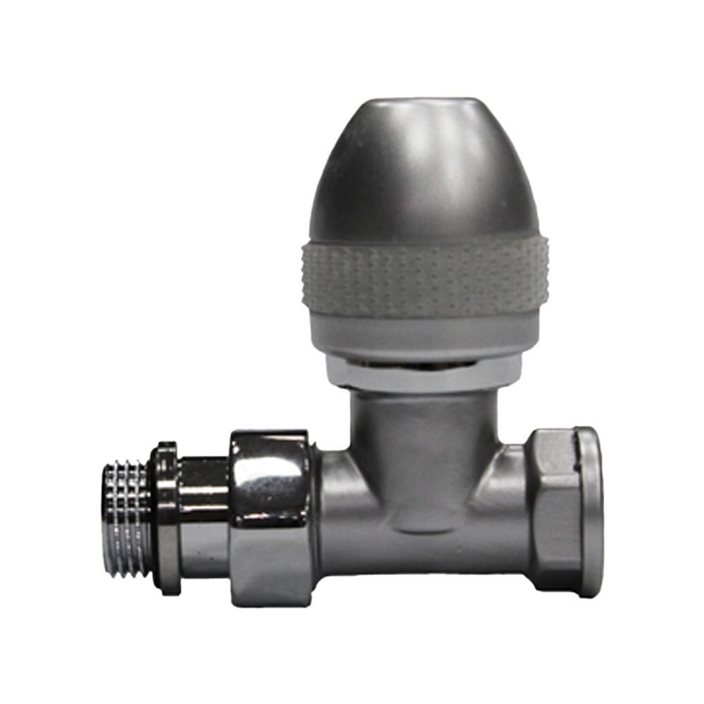 Изображение товара Вентиль регулирующий прямой SR Rubinetterie Ovus 1/2" цвет серый матовый