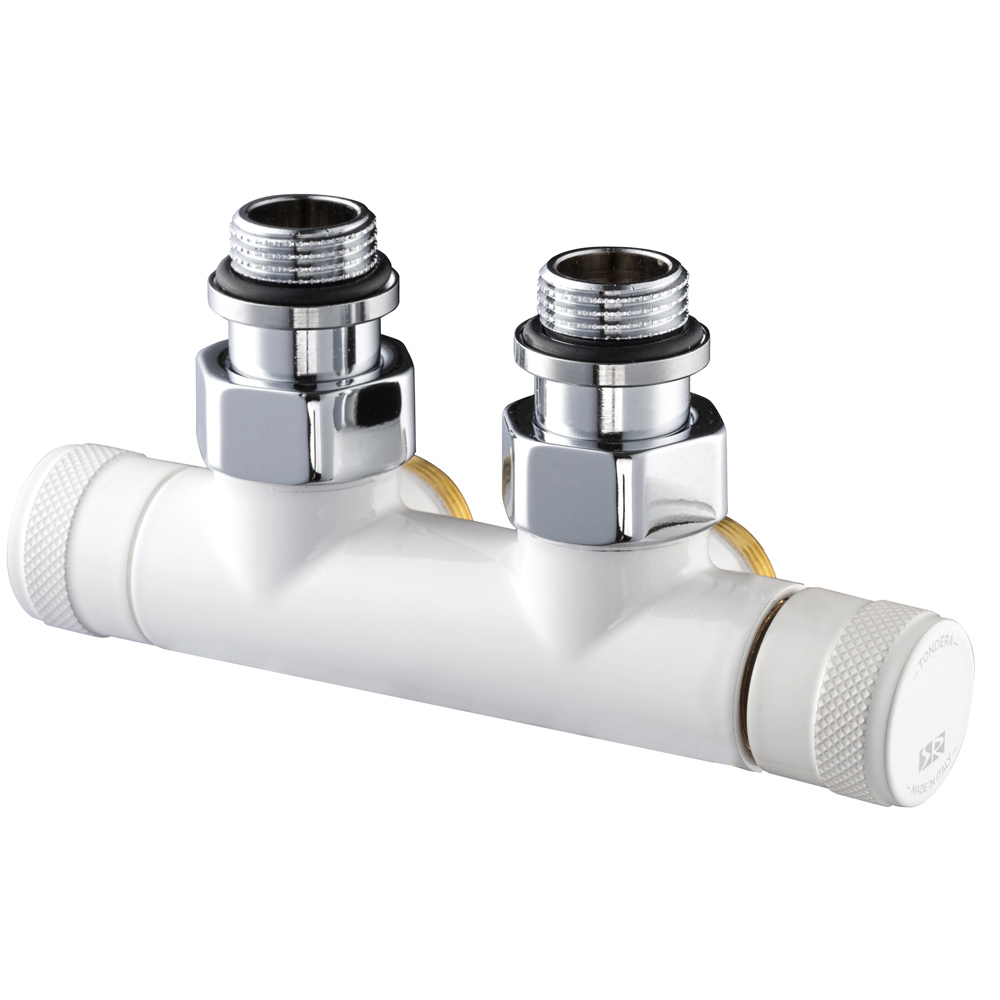 Изображение товара Узел нижнего подключения угловой SR Rubinetterie Tondera 50 мм белый