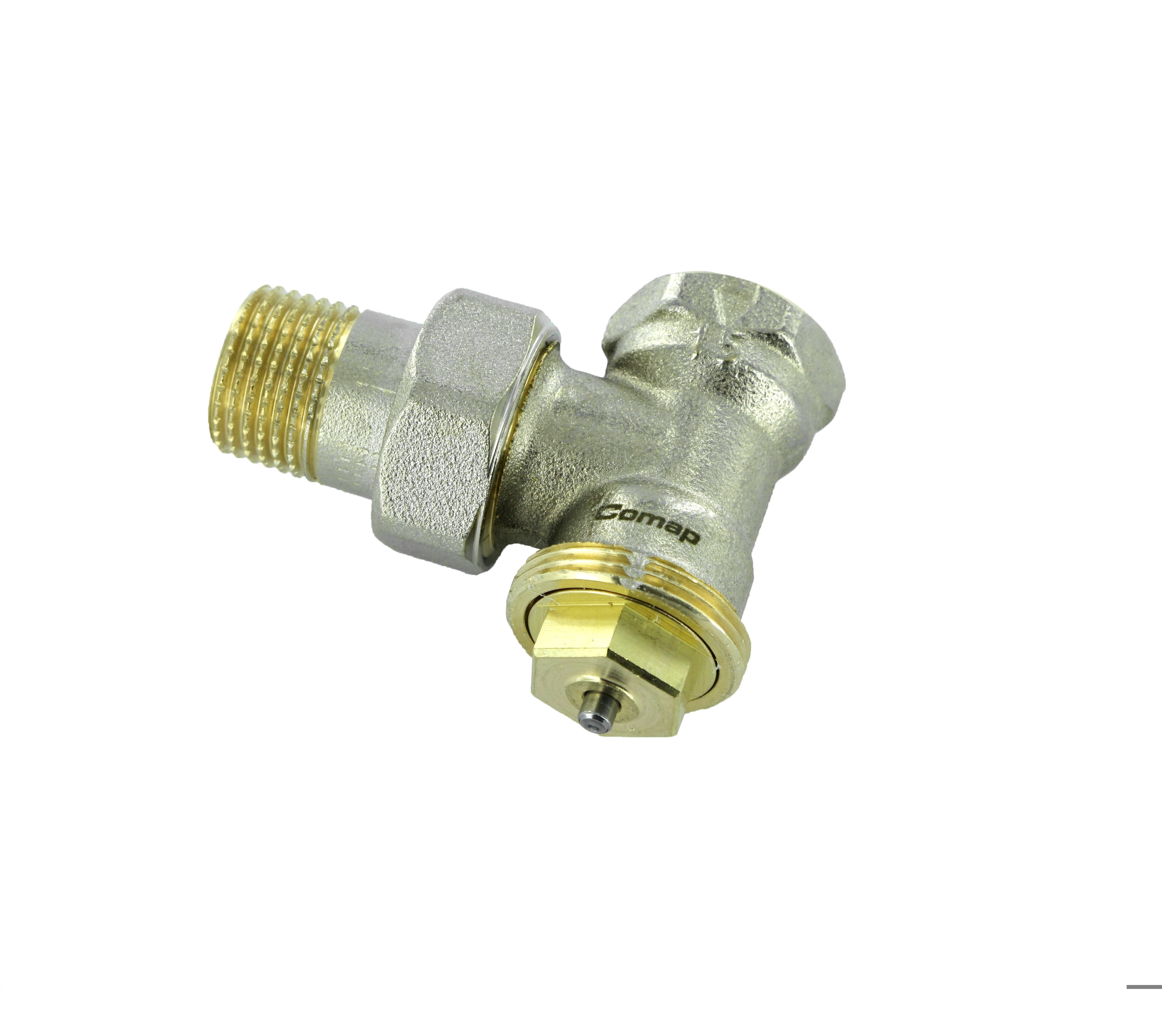 Изображение товара Угловой термостатический клапан COMAP R808 для радиаторов М28х1,5 1/2 дюйма