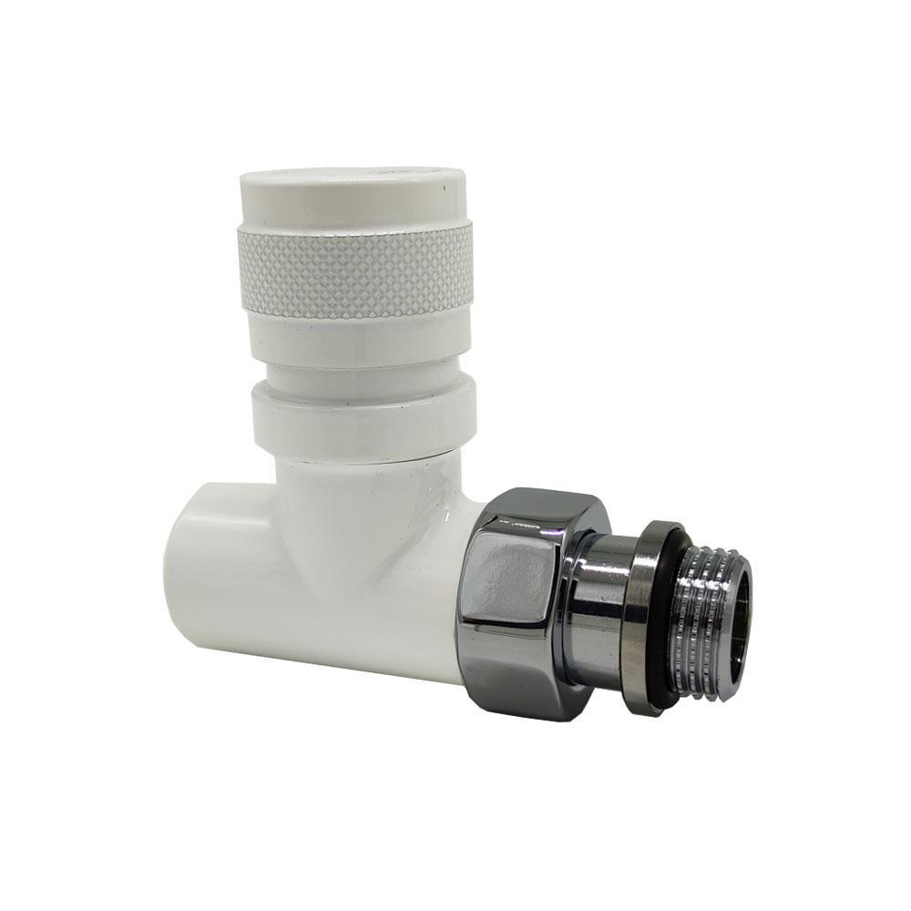 Изображение товара Вентиль на подачу прямой SR Rubinetterie Tondera 1/2 белый для системы отопления