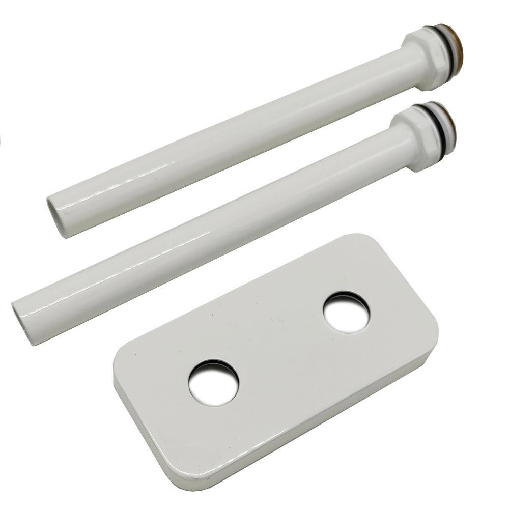 Изображение товара Комплект трубок SR Rubinetterie для радиаторов 15х1.0 с резьбой 1/2"x15 и отражателем 50 мм