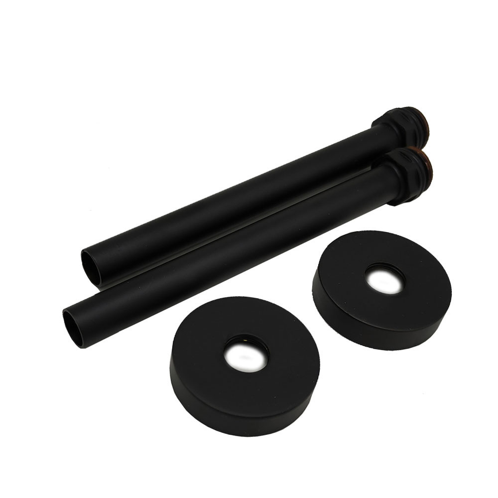 Изображение товара Комплект трубок SR Rubinetterie 15x1.0 с резьбой 1/2x15 и отражателями черный