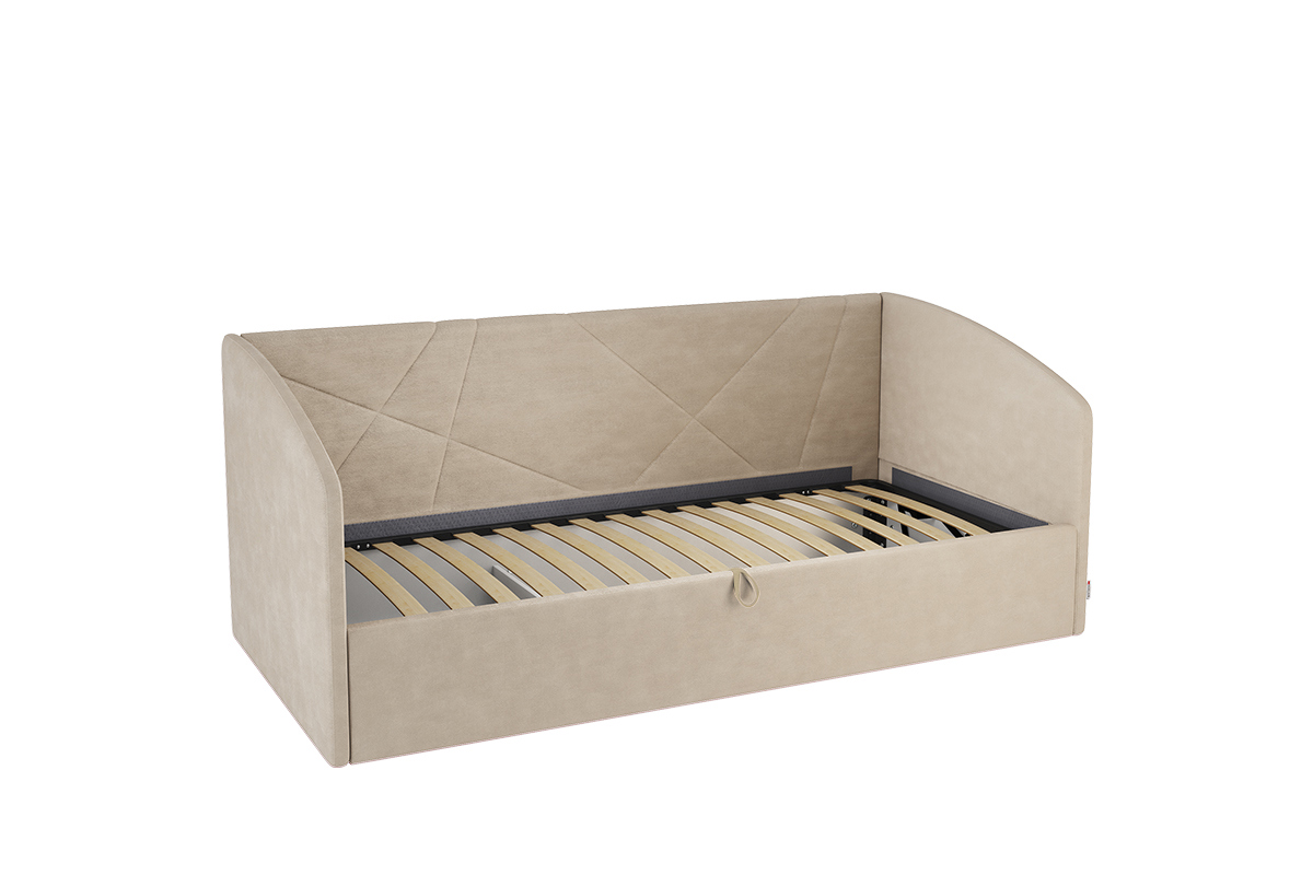 Изображение товара Мягкая кровать-софа Mebelson Бест 211x78x100 см капучино современный дизайн