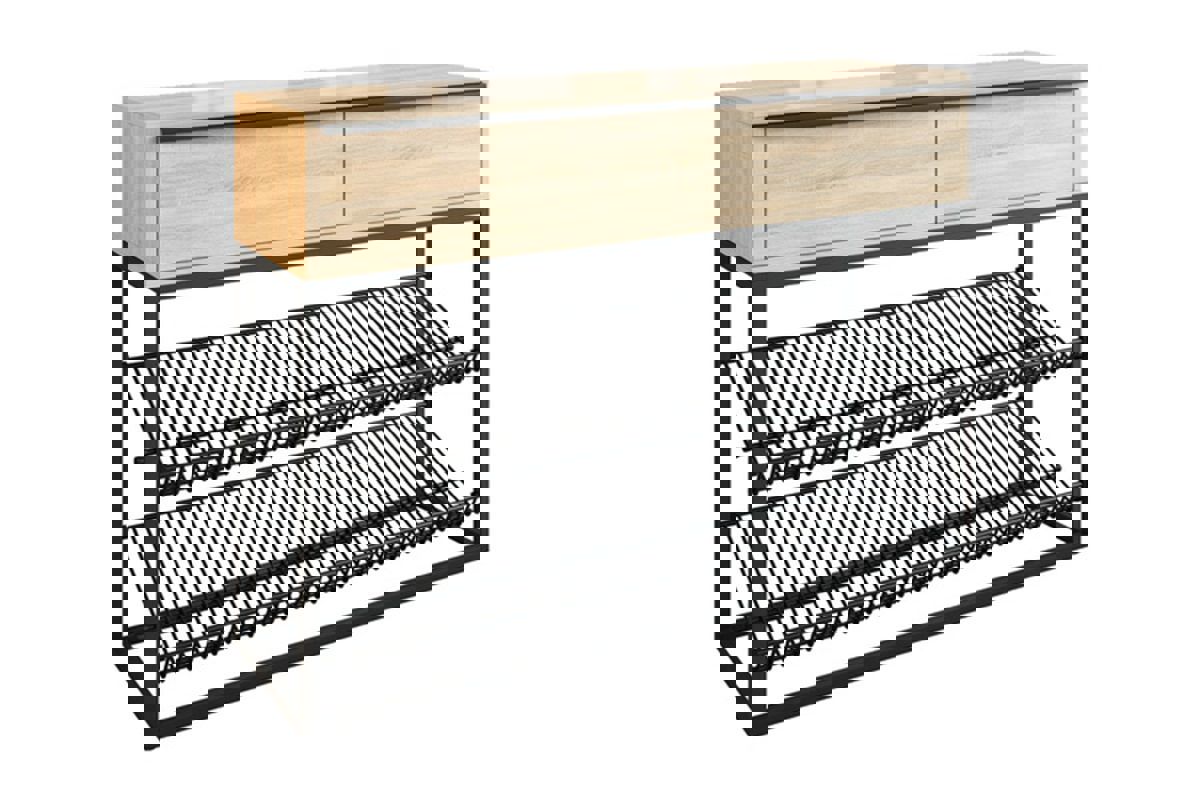 Изображение товара Обувница Mebelson 115x80x30 см стиль Лофт с 3 полками
