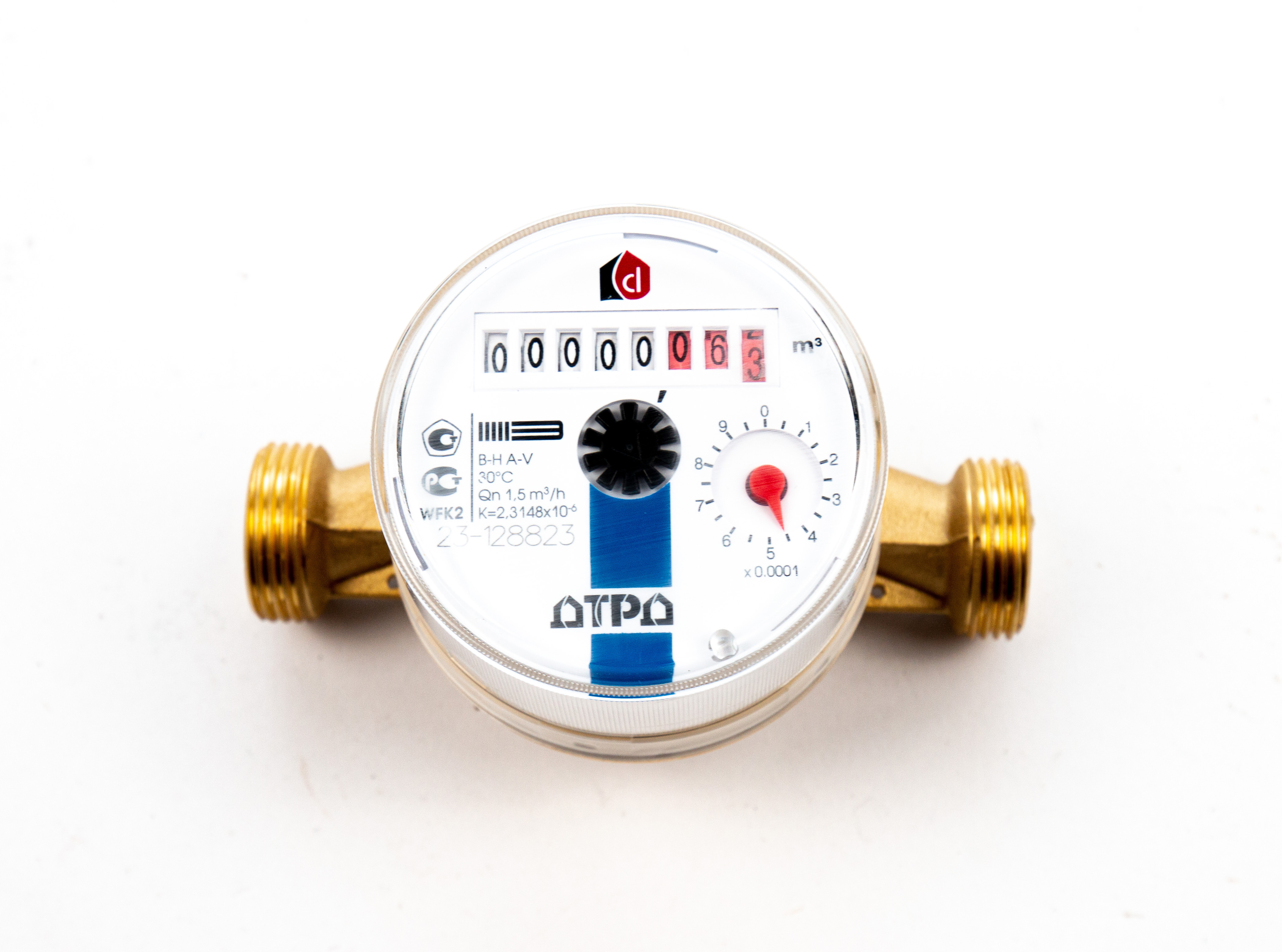 Изображение товара Счётчик холодной воды Ду15,L110, без КМЧ, IP54, бытовой, российский
