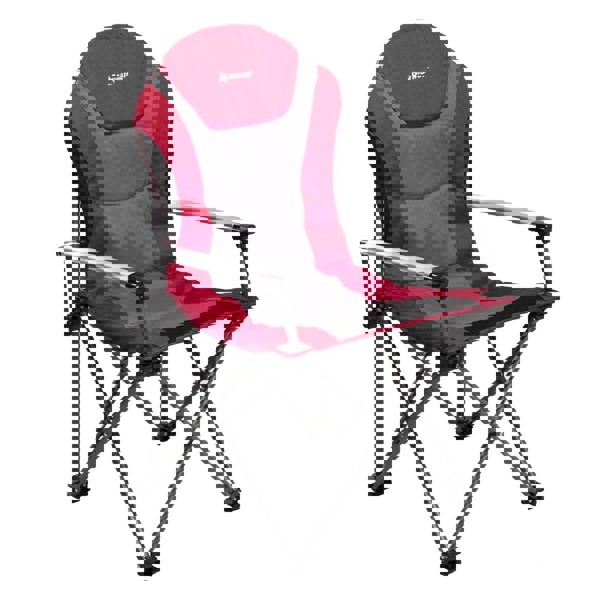 Изображение товара Кресло садовое складной Nisus N-750-21310 920 см х 200 см х 260 см полиэстер красно-серый