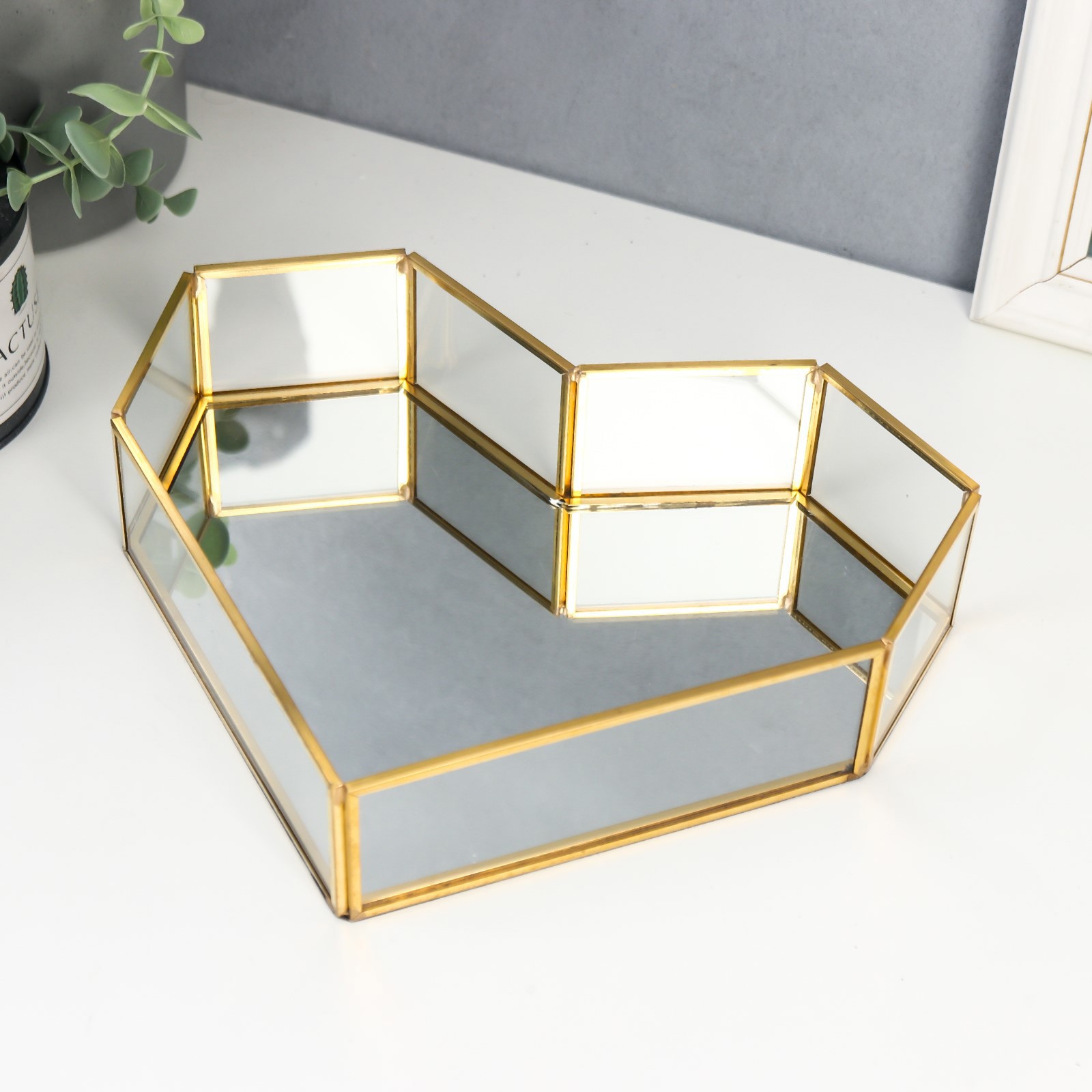 Изображение товара Сердце — интерьерная подставка с зеркалом, 5,5×20,5×25,5 см