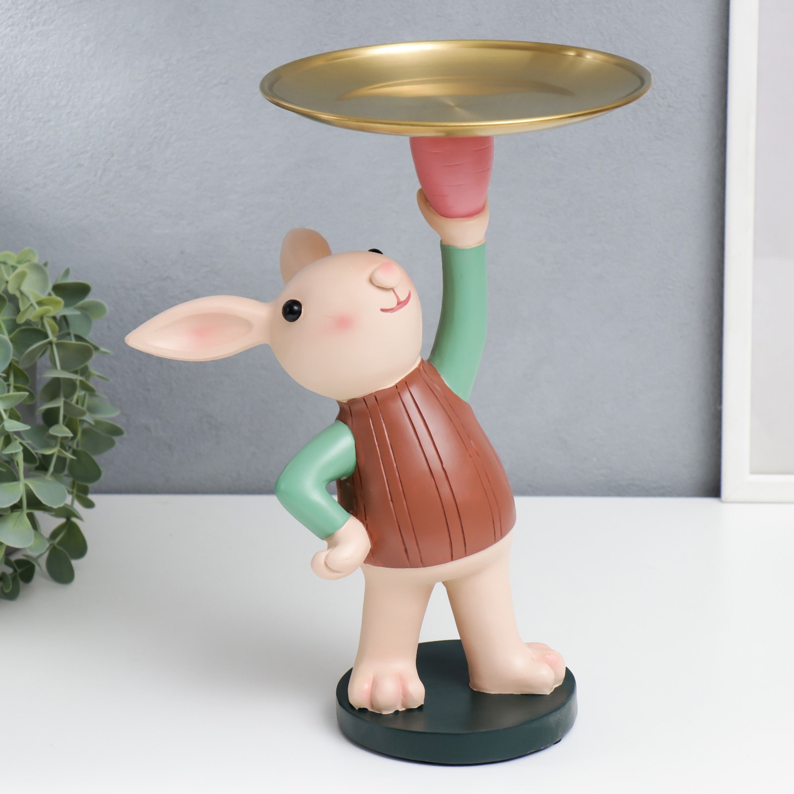 Изображение товара Подставка интерьерная "Зайчик в свитере" 29x23.5 см