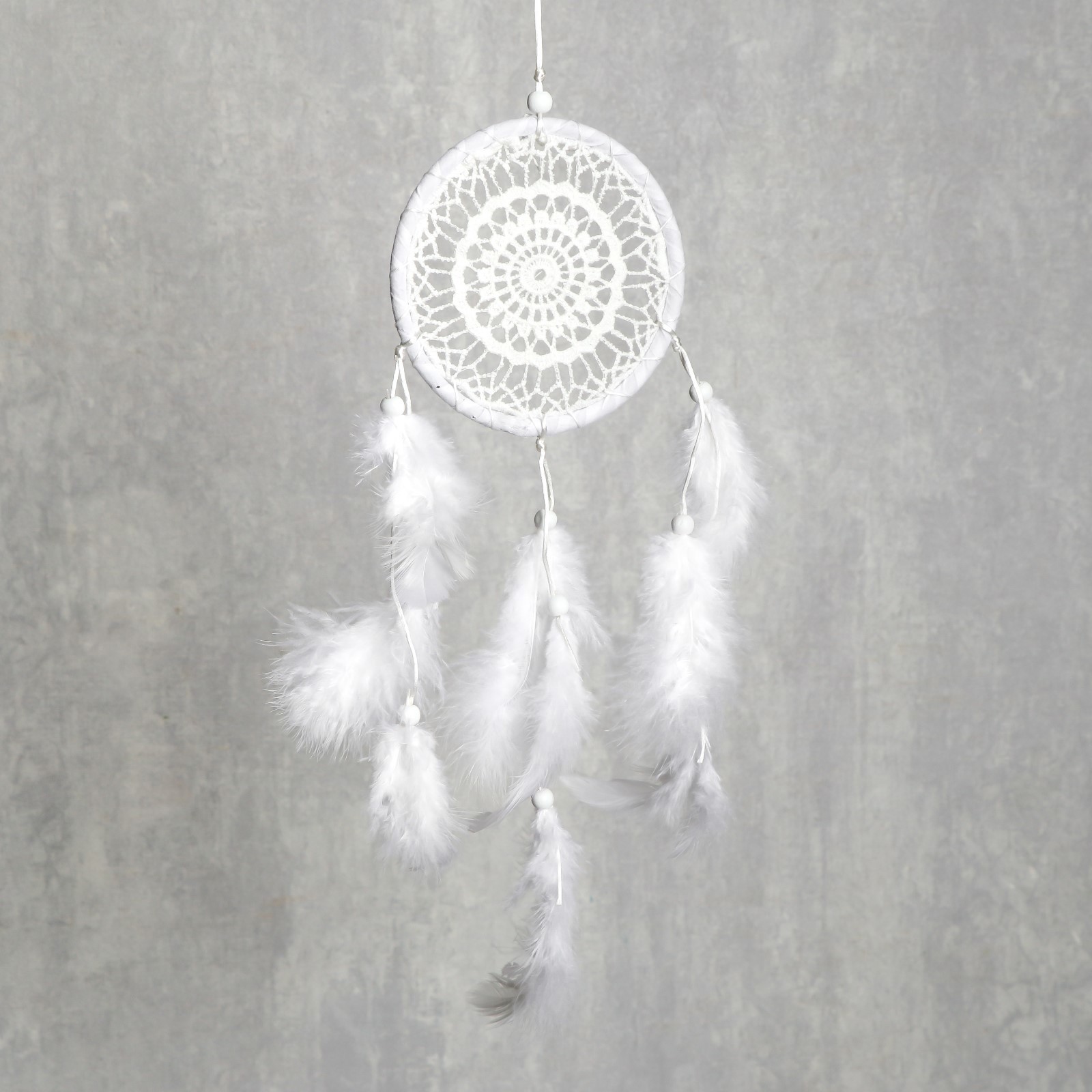 Изображение товара Панно ловец снов "Белоснежное кружево" 30x11 см