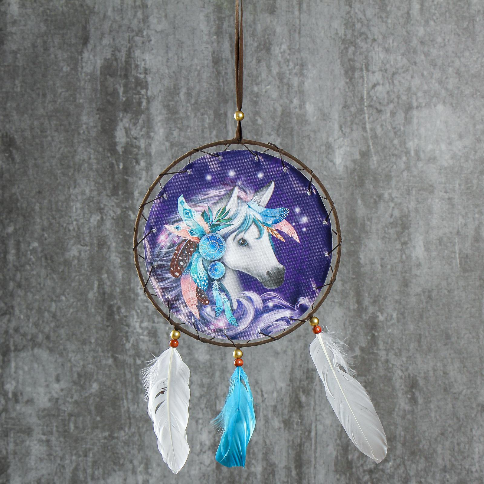 Изображение товара Панно ловец снов "Конь" диаметр 20 см