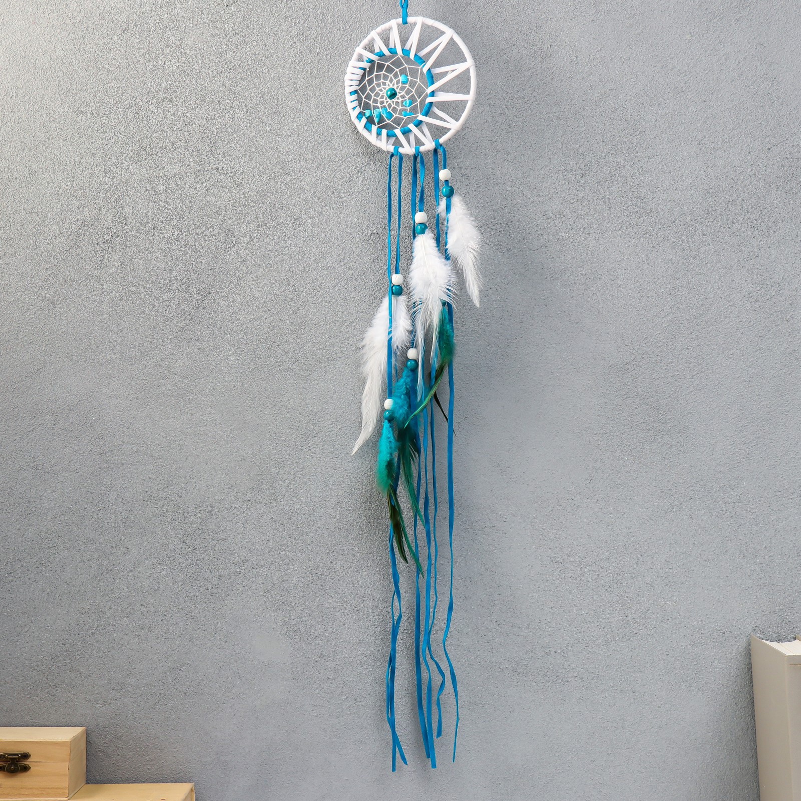 Изображение товара Панно ловец снов Солнце и месяц — 75x11 см