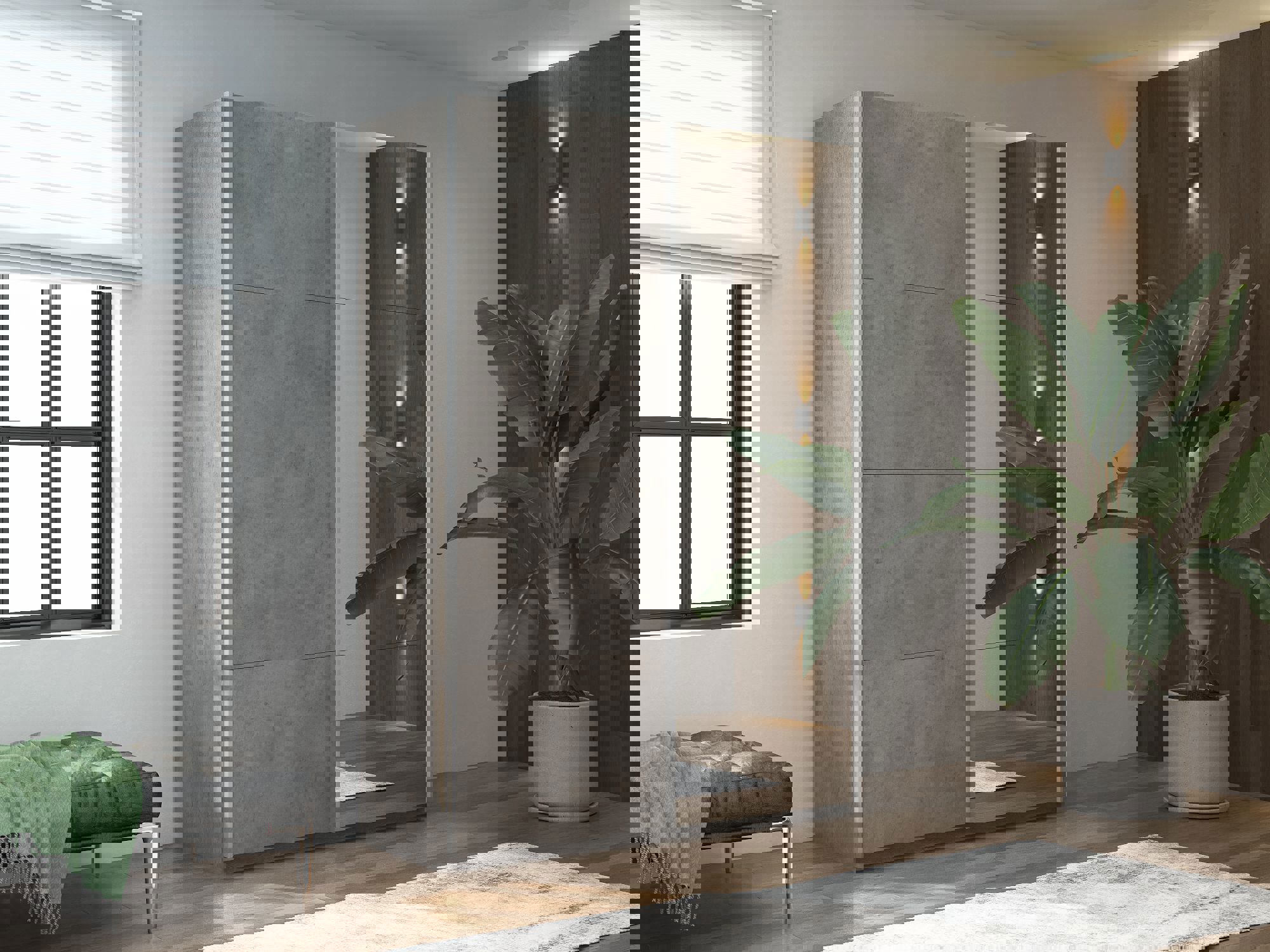 Изображение товара Шкаф-купе серии Прайм 2-дверный 140x230 см с зеркалом и полками