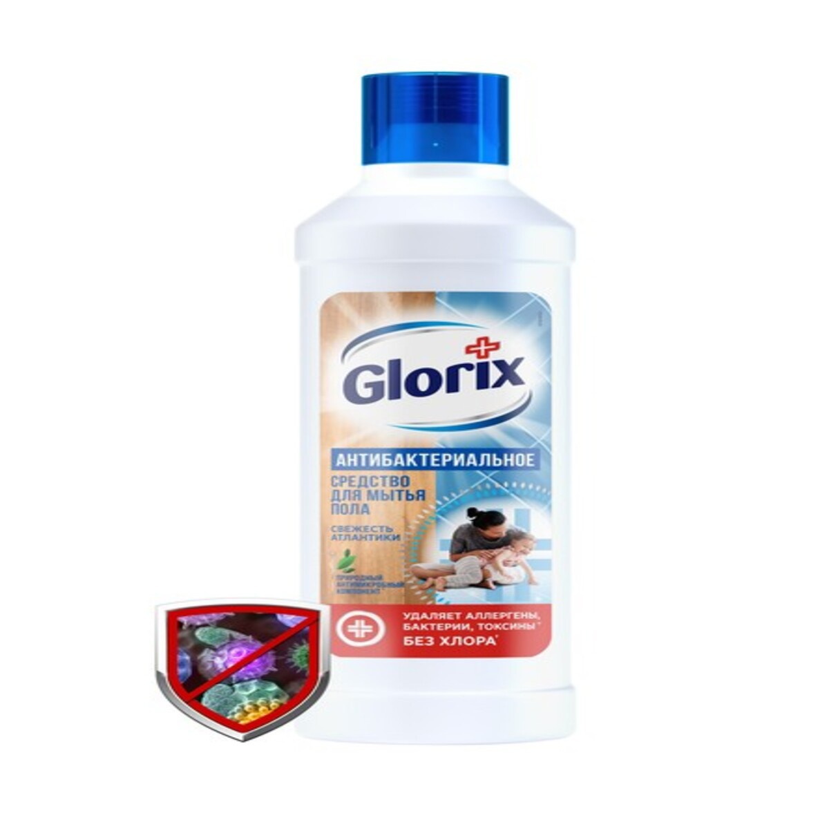 Изображение товара Чистящее средство для пола Glorix Свежесть атлантики 1 л