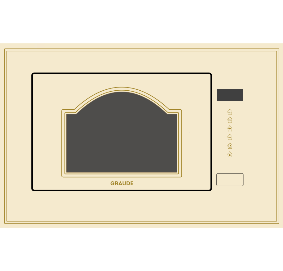 Изображение товара Микроволновая печь с грилем Graude MWGK 38.1 EL встроенная бежевый высокая мощность