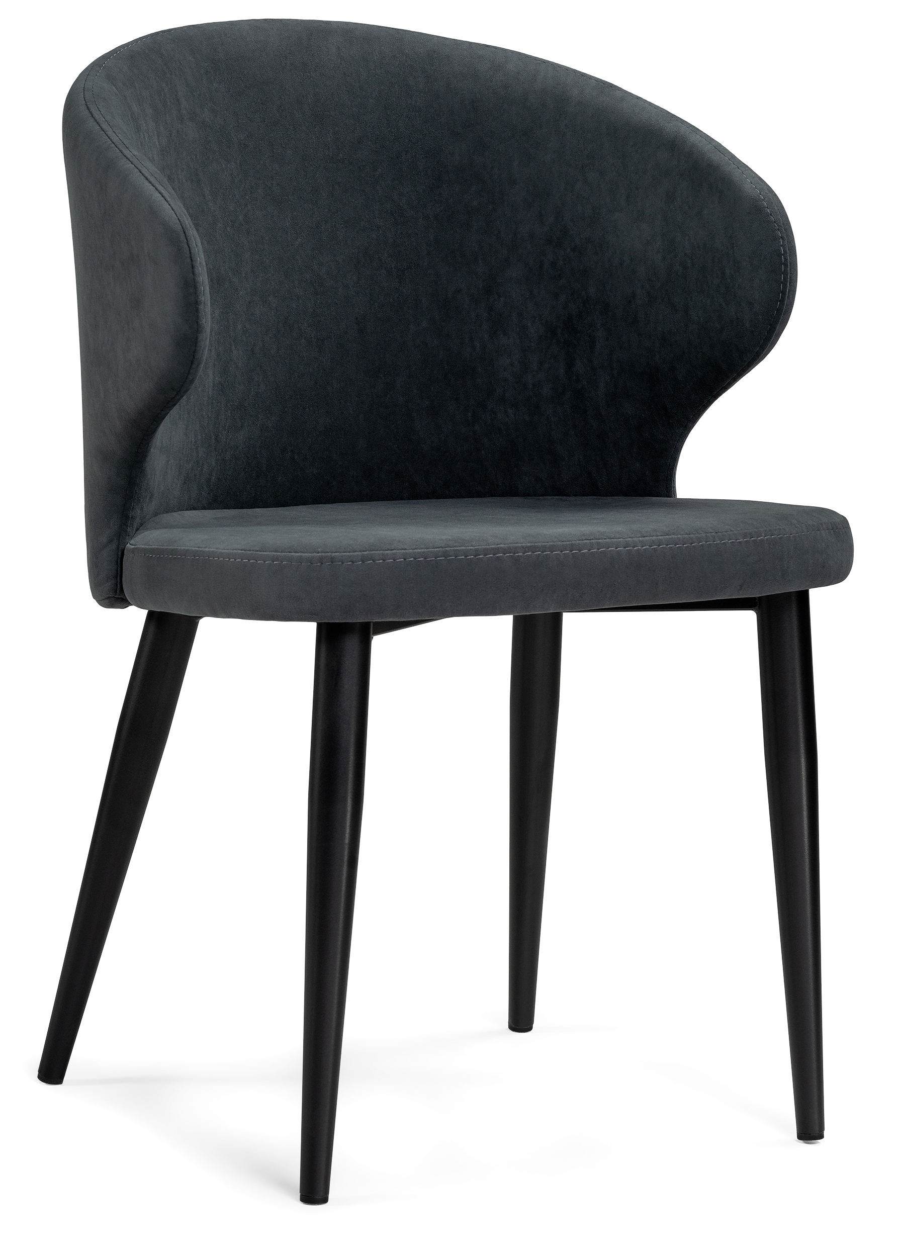 Изображение товара Стул Woodville Алсисар 52x81x58 см из велюра на металлокаркасе