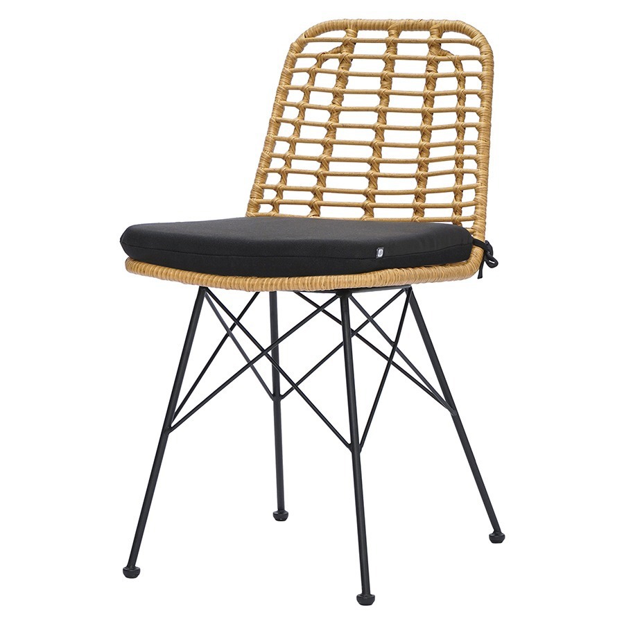 Изображение товара Стул Vetle Bled из ротанга со съемной подушкой для уличной и домашней мебели