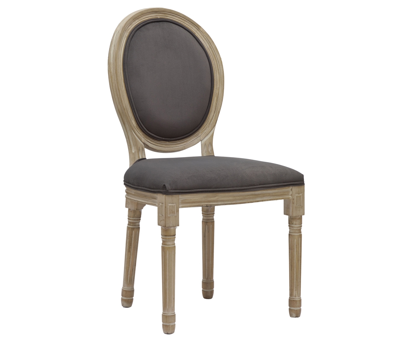 Изображение товара Стул Гласар 51-076 из дерева и велюра в классическом стиле серый антрацит