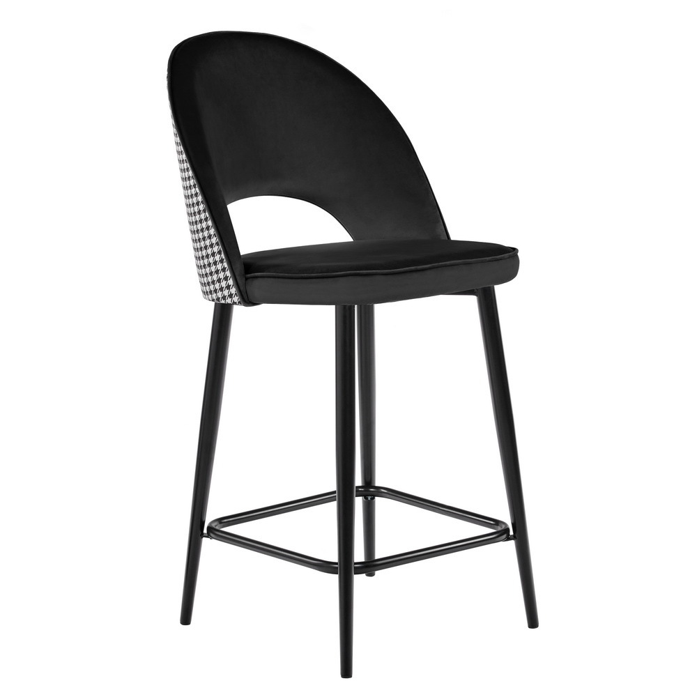 Изображение товара Полубарный стул Leo BRADEX с велюровой обивкой, современный дизайн