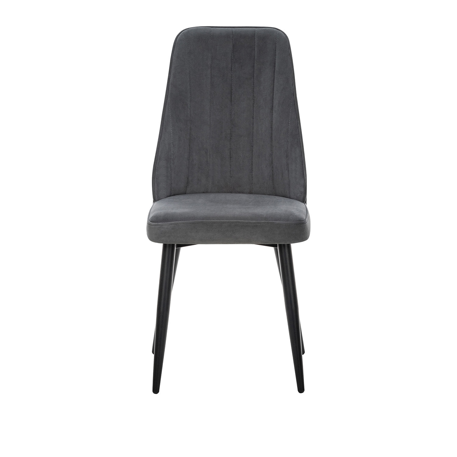 Изображение товара Стул Leset Дрим каркас черный велюр VENDETTA 11 серый