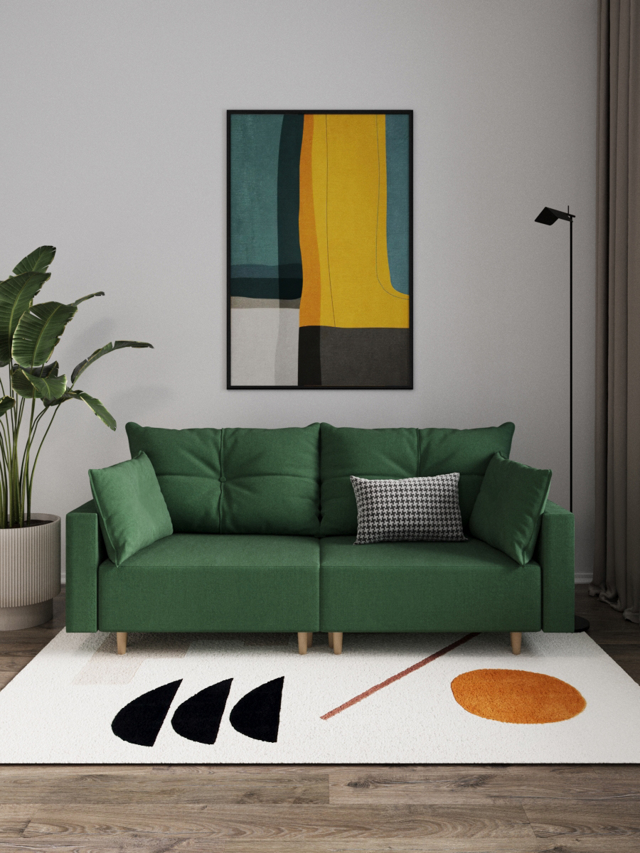 Изображение товара Раскладной диван Cityhd Пекин двухспальный модульный зеленый