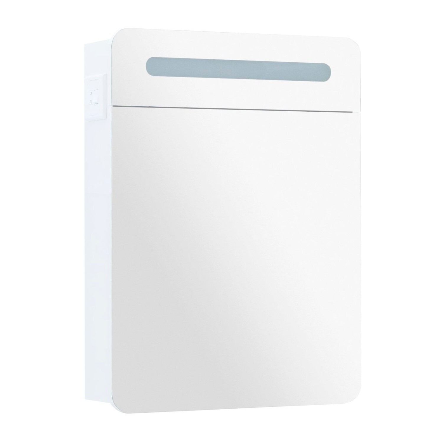 Изображение товара Шкаф для ванной комнаты Aquanet Лукка 78x59см с подсветкой и зеркалом