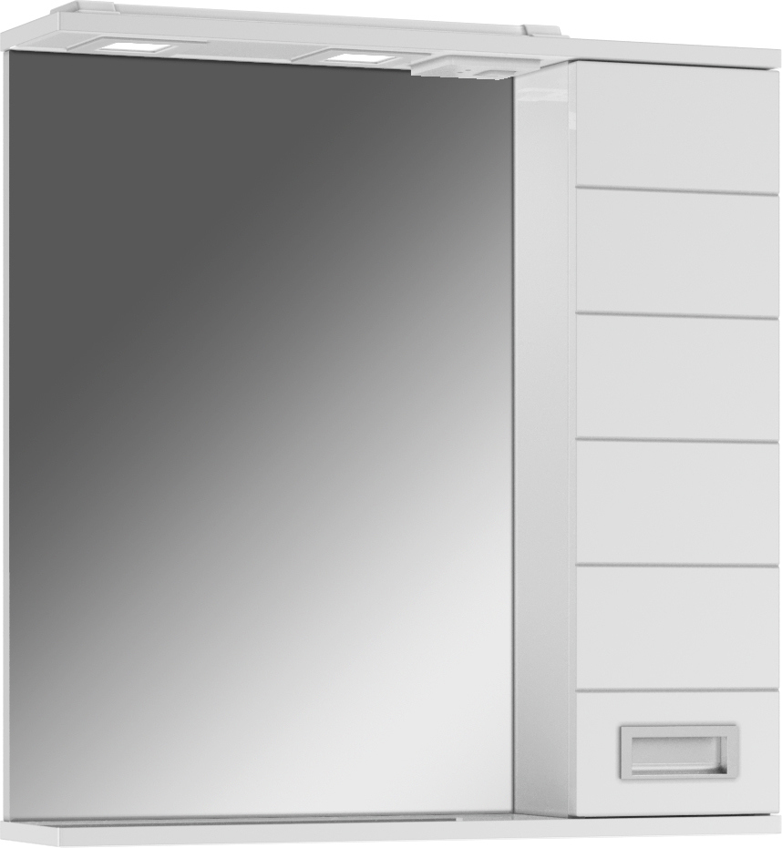 Изображение товара Шкаф для ванной комнаты Домино DC5007HZ с подсветкой 68.8x65.4см