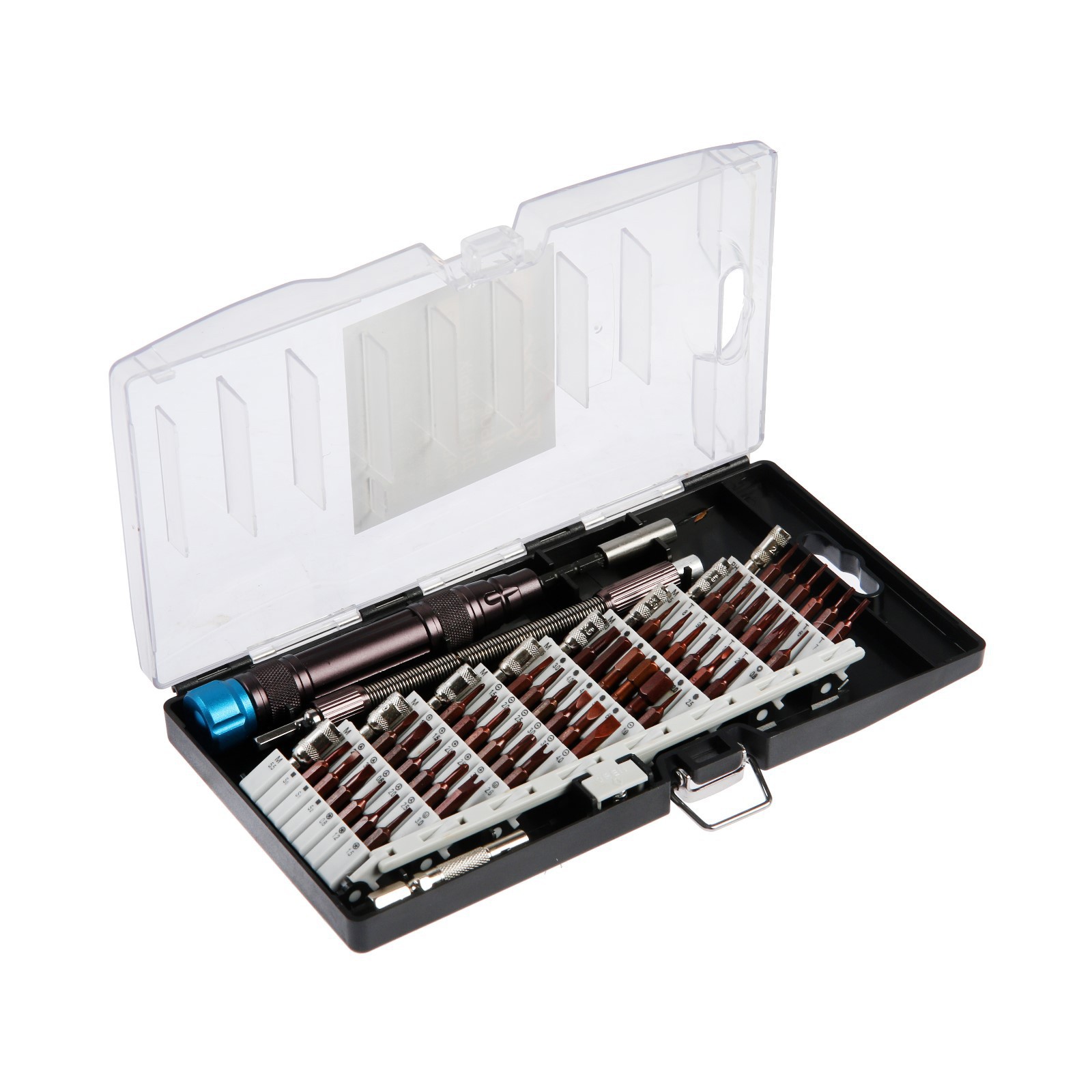 Изображение товара Отвёртка с набором бит Tundra 7644103 - 59 шт для точных работ