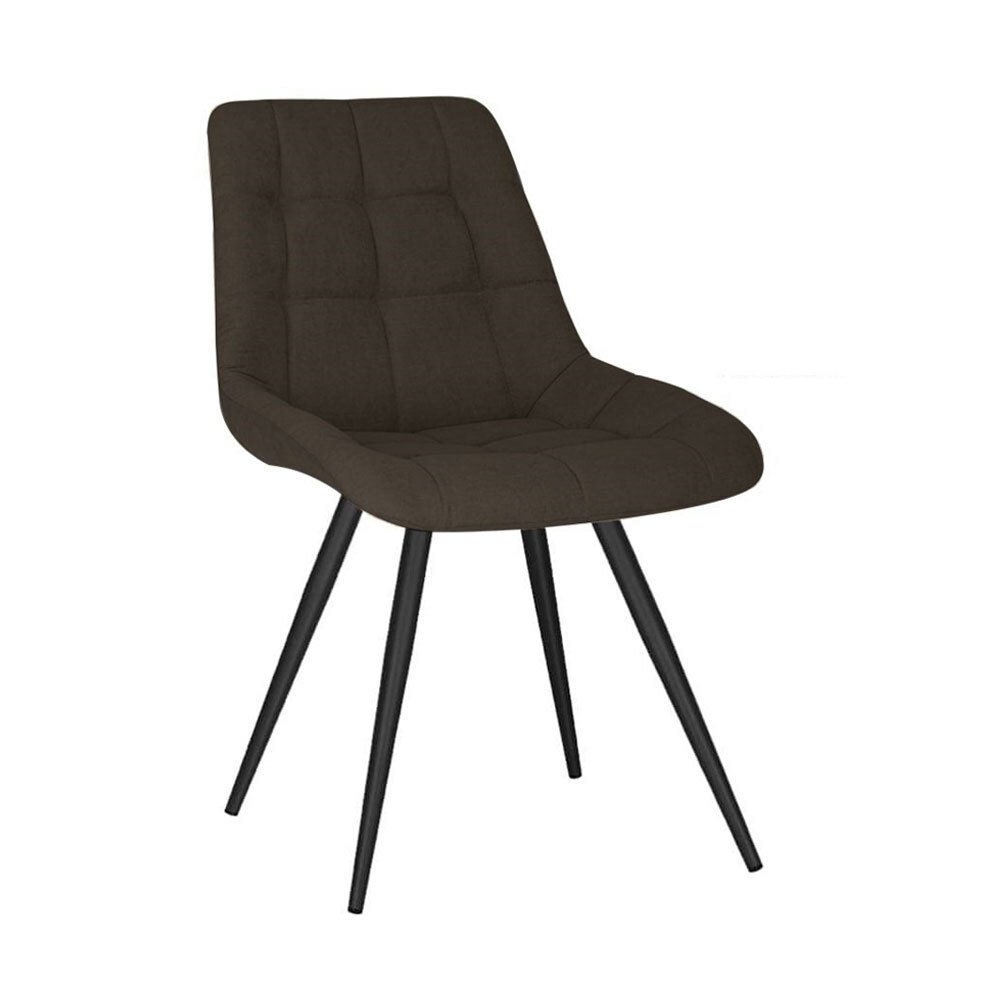 Изображение товара Стул Nowy styl Nicole hn black soro 52.6x87x56.4 см текстиль цвет коричневый Изображение товара Стул Nowy styl Nicole hn black soro 52.6x87x56.4 см текстиль цвет коричневый