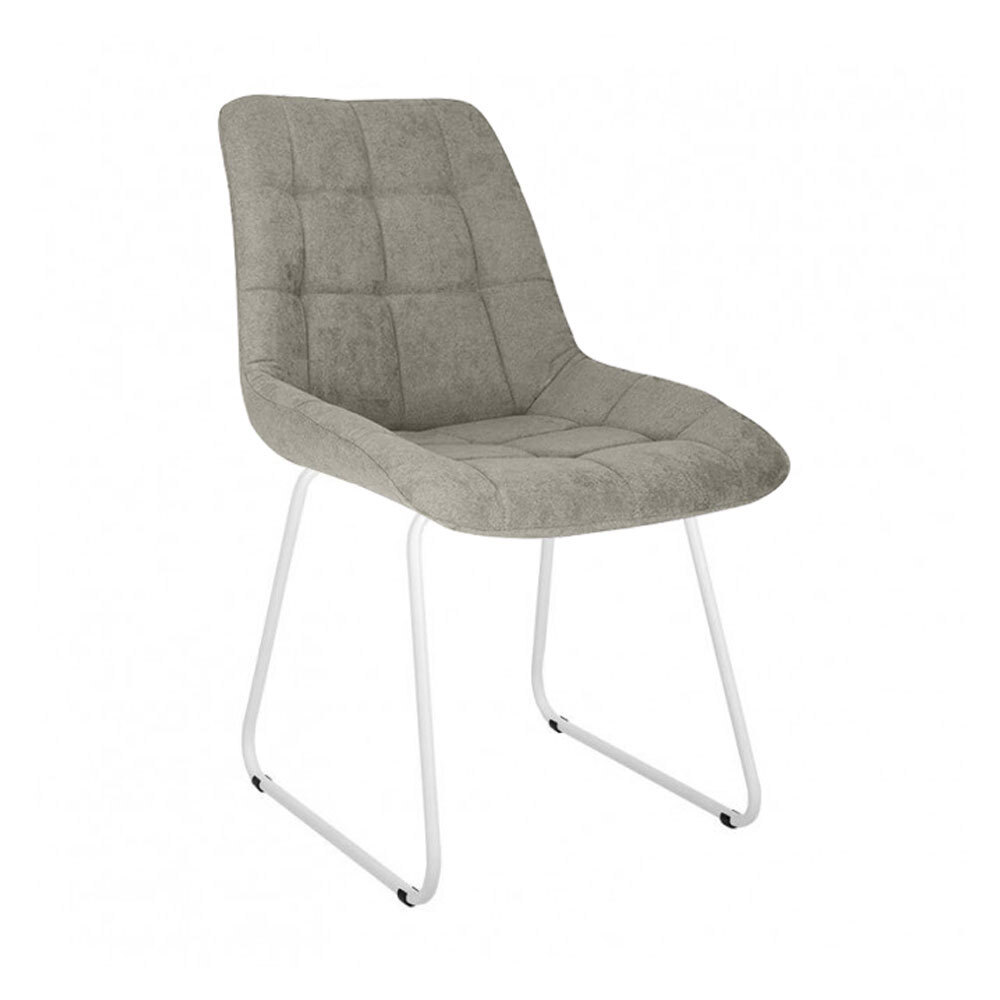 Изображение товара Стул Nowy styl Nicole cfs white (на полозьях) soro 52.5x87.7x57.3 см текстиль цвет бежевый Изображение товара Стул Nowy styl Nicole cfs white (на полозьях) soro 52.5x87.7x57.3 см текстиль цвет бежевый