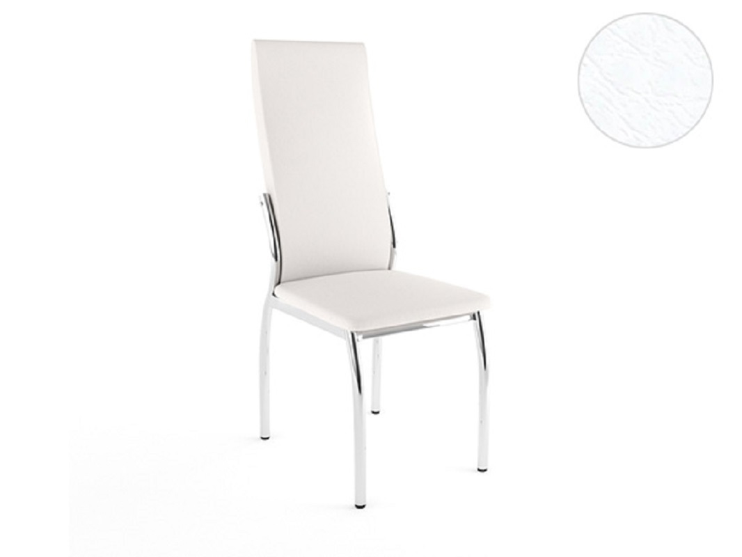 Стул Kladov Стул лорд (опоры хром/кайман белый 270) 38x104x53.5 см ...
