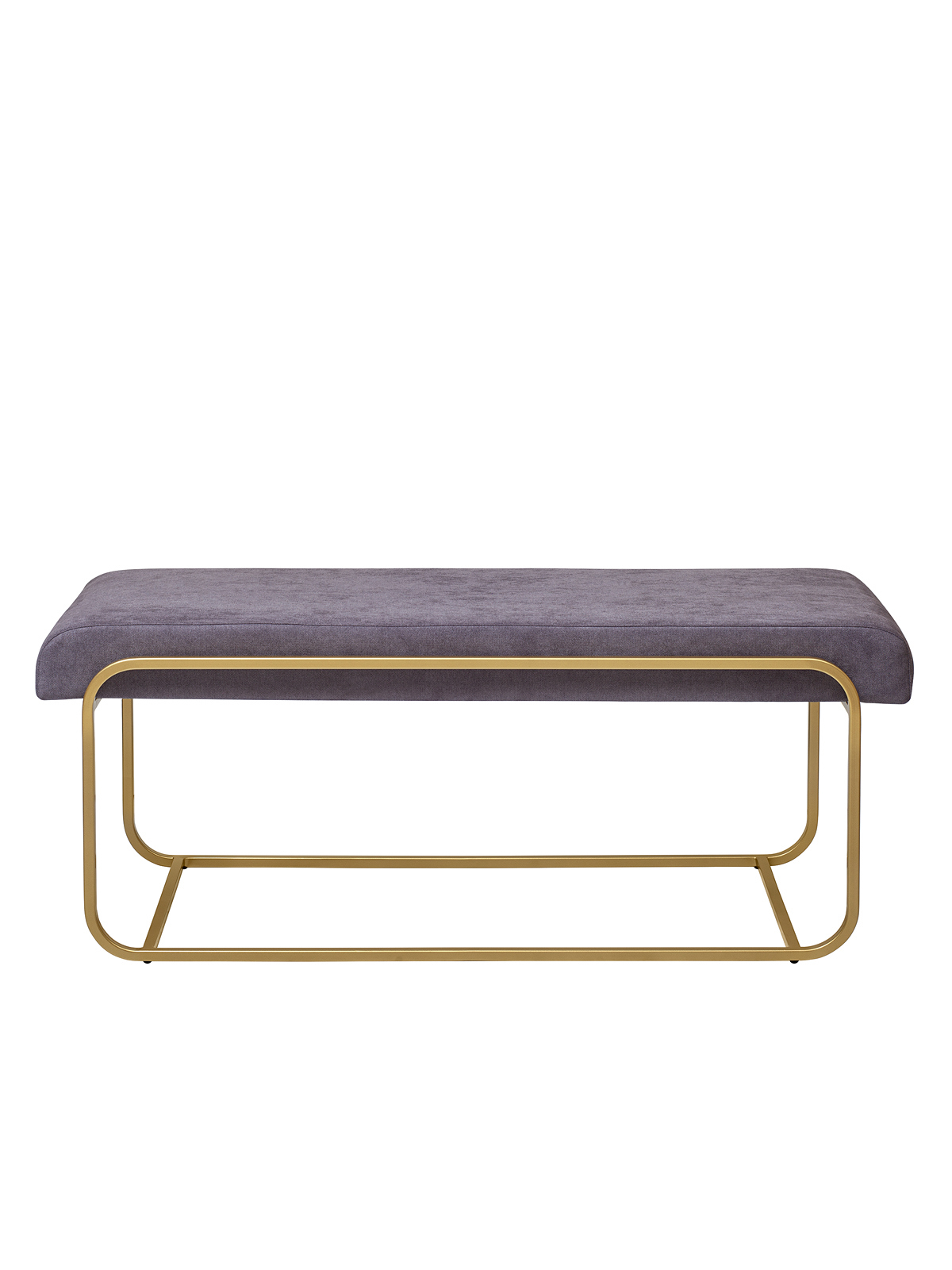 Изображение товара Банкетка Greenween Siena антрацит золотой с регулировкой ножек 42x44x108 см