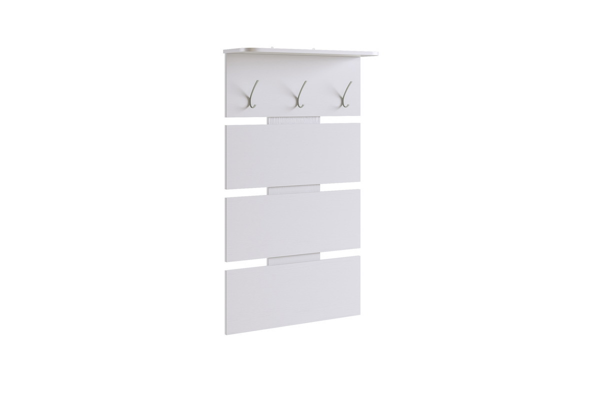 Изображение товара Настенная вешалка Mebelson PR-0030.2552 71x122x21 см 6 крючков цвет белое дерево