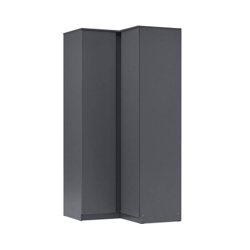 Изображение товара Шкаф Миф угловой 95x202.20x95 см из ЛДСП графитового цвета