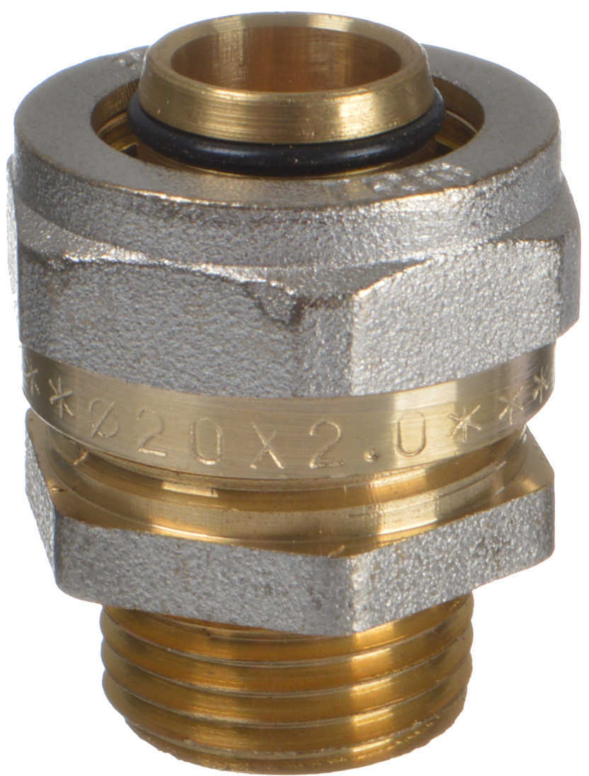 Изображение товара Муфта комбинированная Terma 1/2"х20 мм НР латунь 20 шт