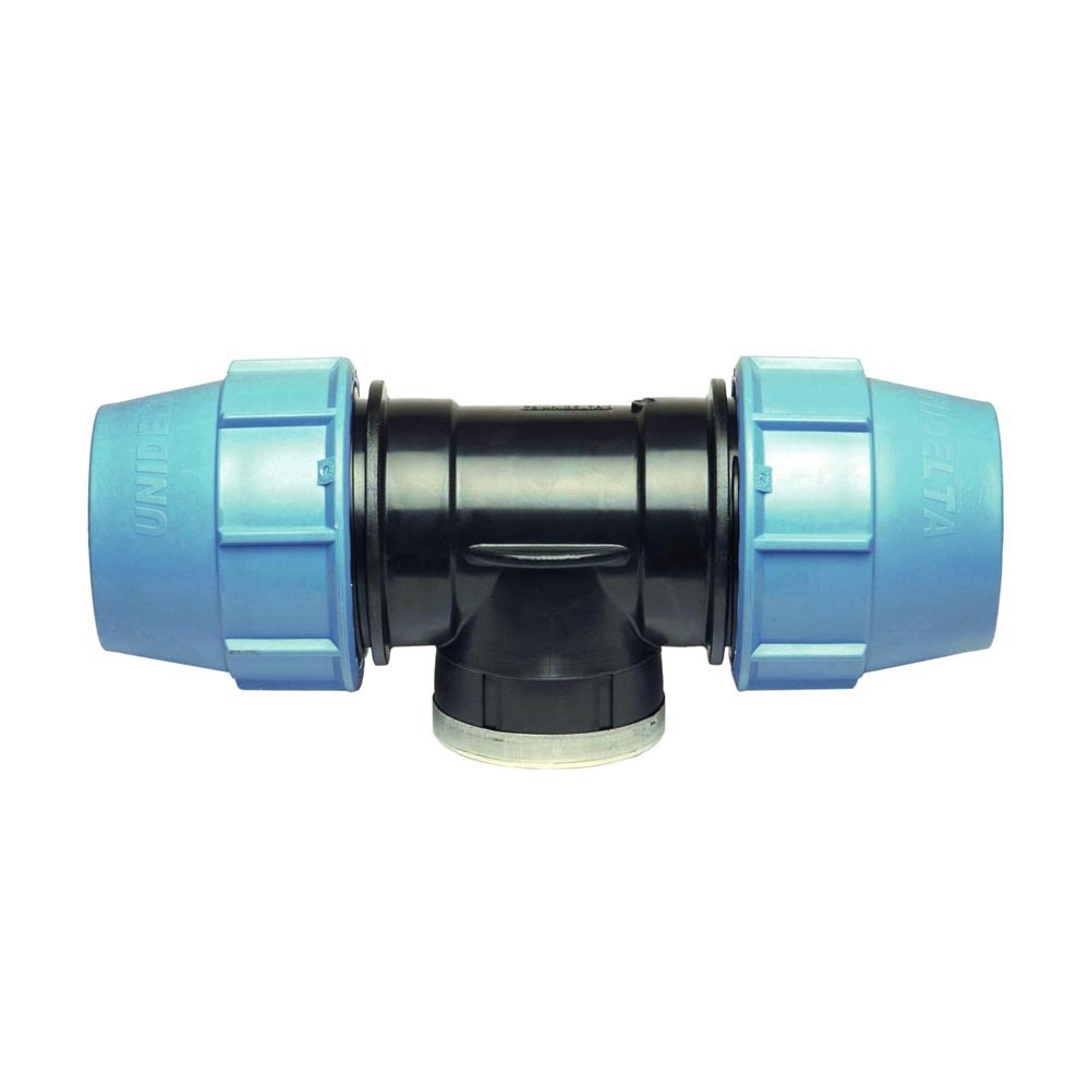 Изображение товара Тройник комбинированный Unidelta 40x40x1 1/2" полипропилен водопроводный