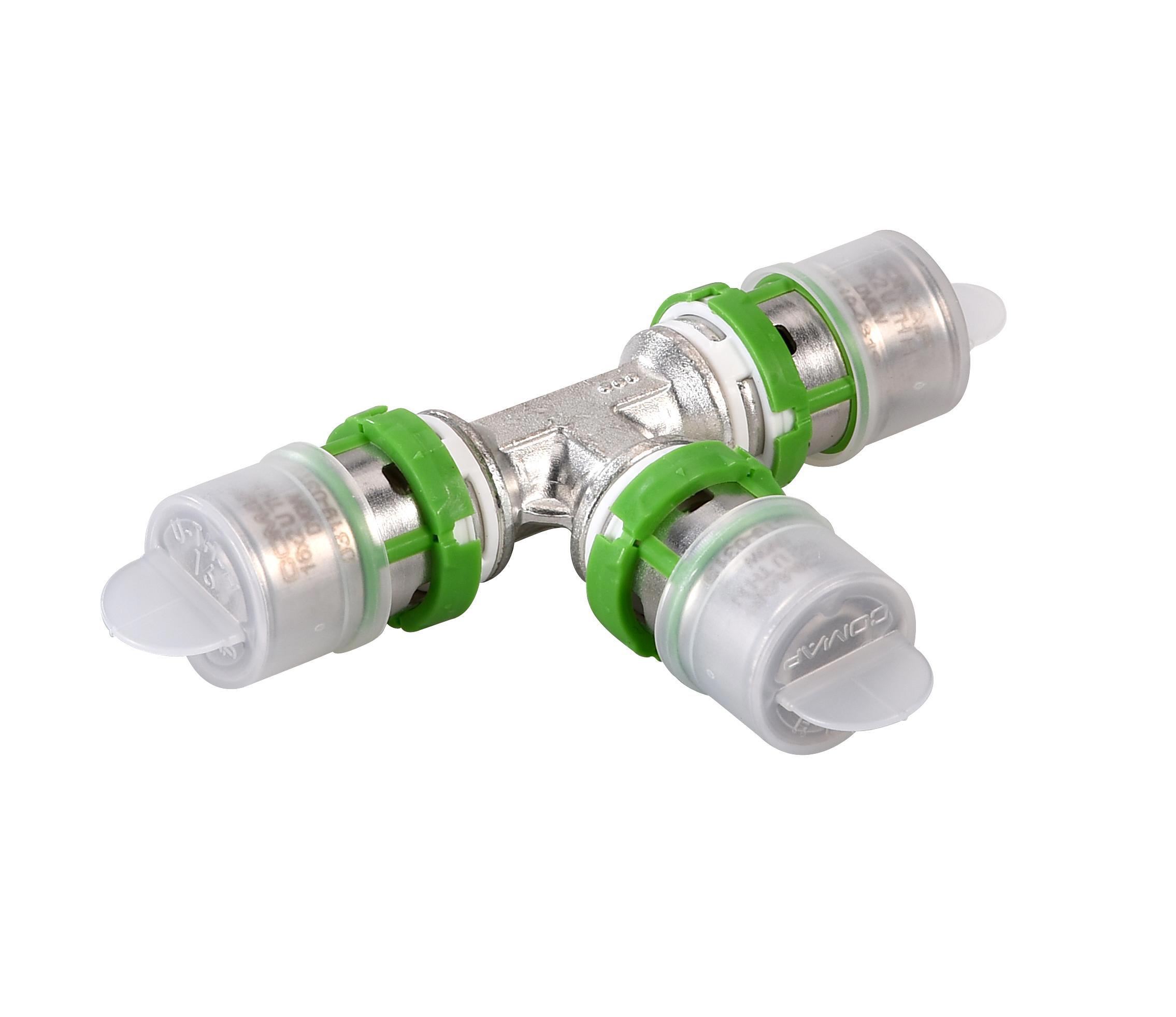 Изображение товара Тройник COMAP 26x26 мм латунь для металлопластиковых труб, Франция