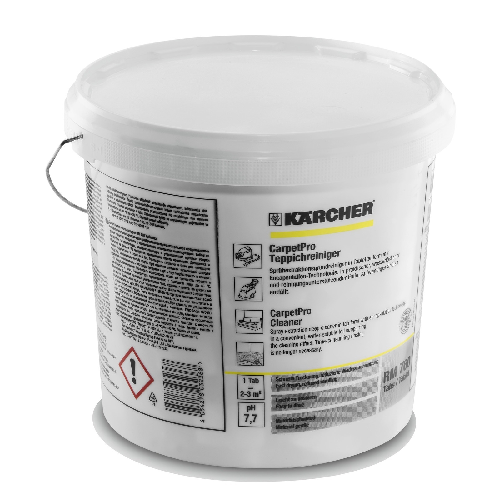 Изображение товара Средство для чистки ковров Karcher RM 760 CarpetPro 6.295-851.0 таблетки 200 шт