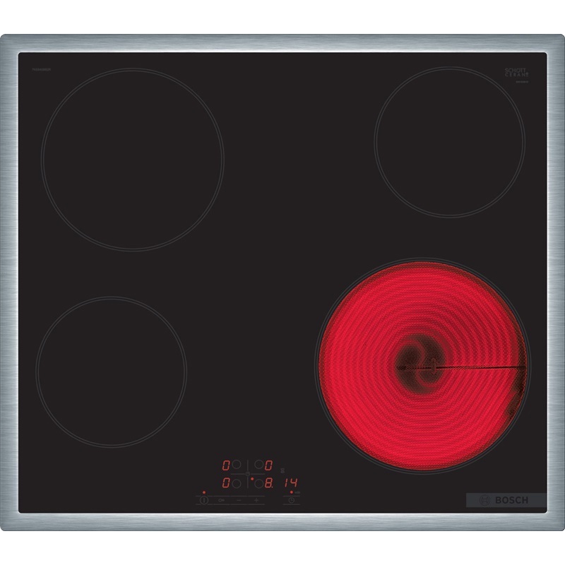 Изображение товара Электрическая варочная панель Bosch PKE645BB2R 58.3 см 4 конфорки цвет черный